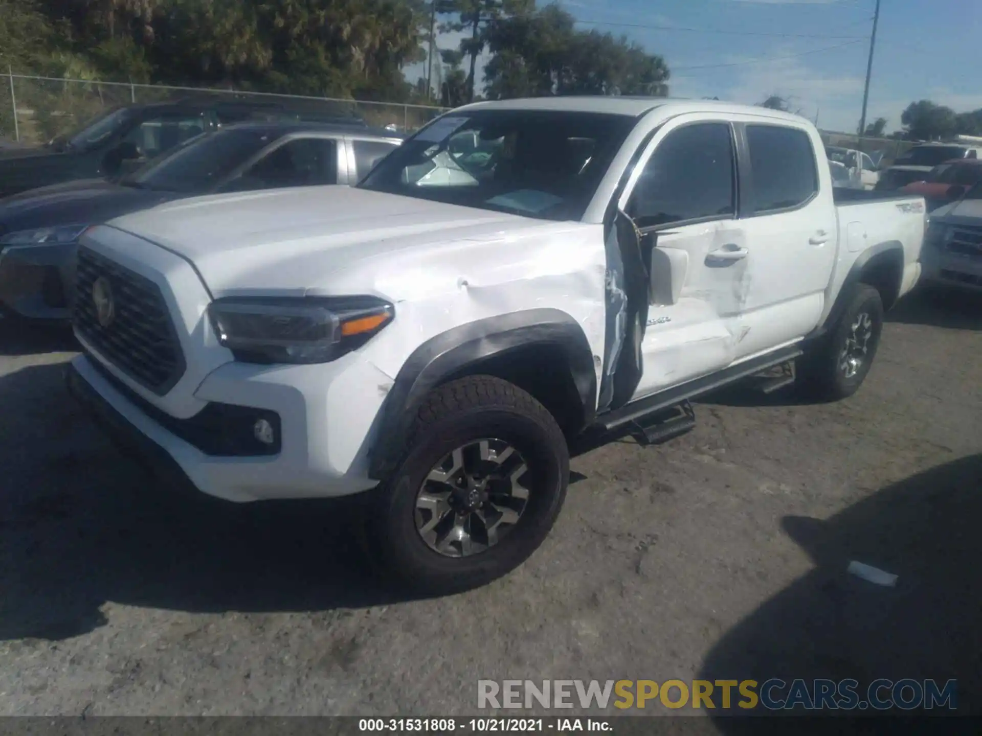 2 Photograph of a damaged car 3TMCZ5AN0MM428275 TOYOTA TACOMA 4WD 2021