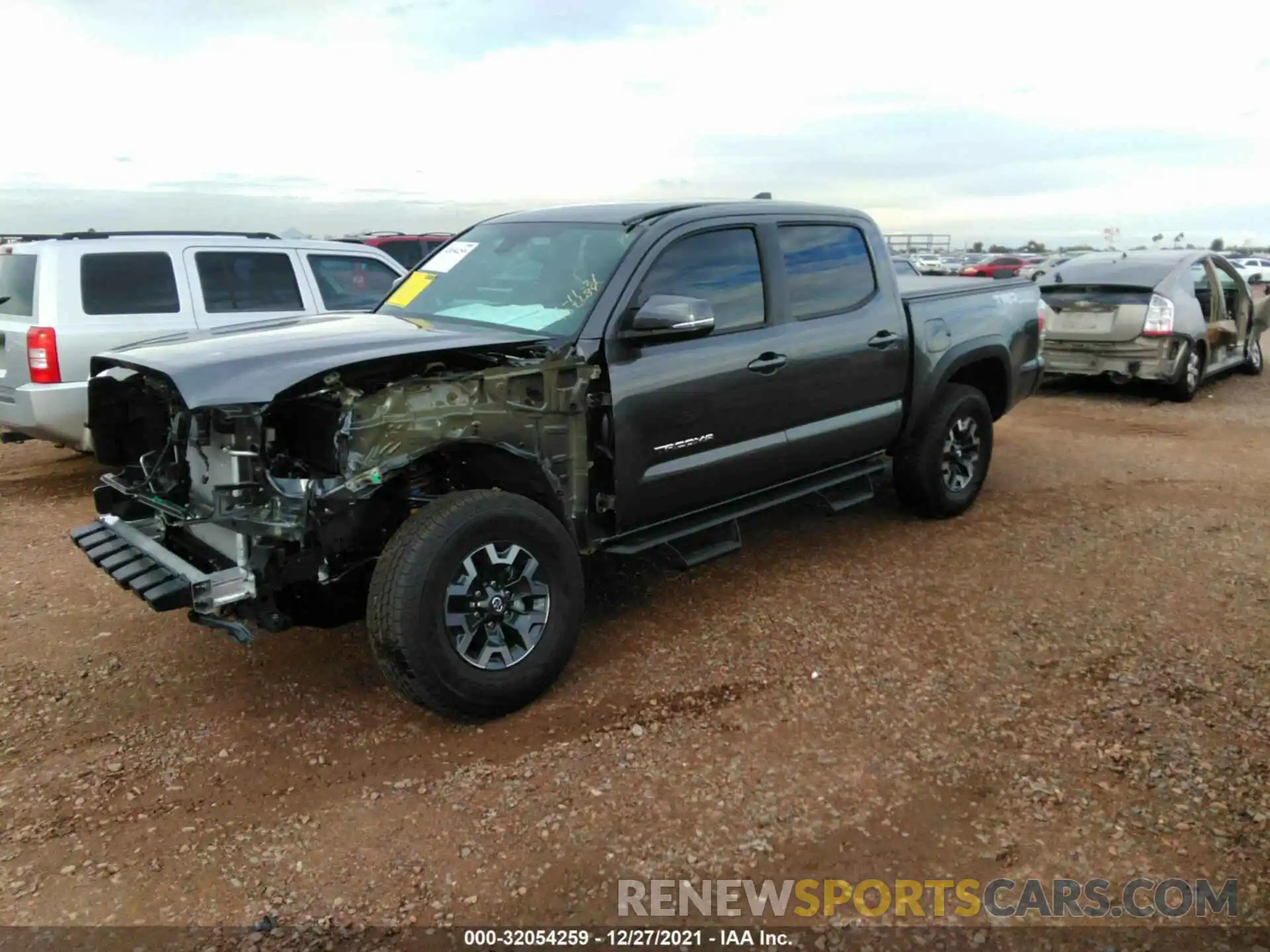 2 Photograph of a damaged car 3TMCZ5AN0MM452284 TOYOTA TACOMA 4WD 2021