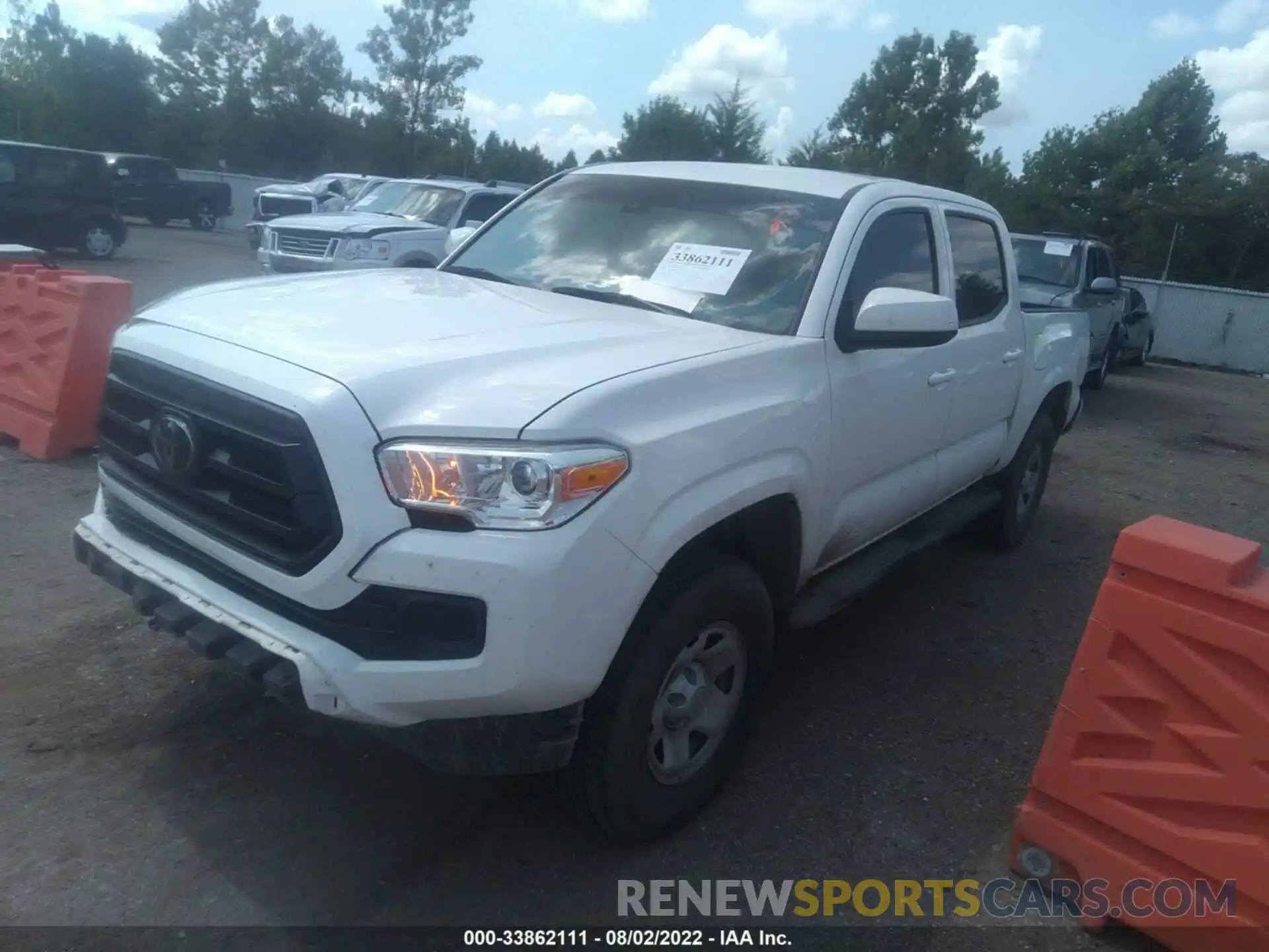 2 Photograph of a damaged car 3TMCZ5AN1MM376266 TOYOTA TACOMA 4WD 2021