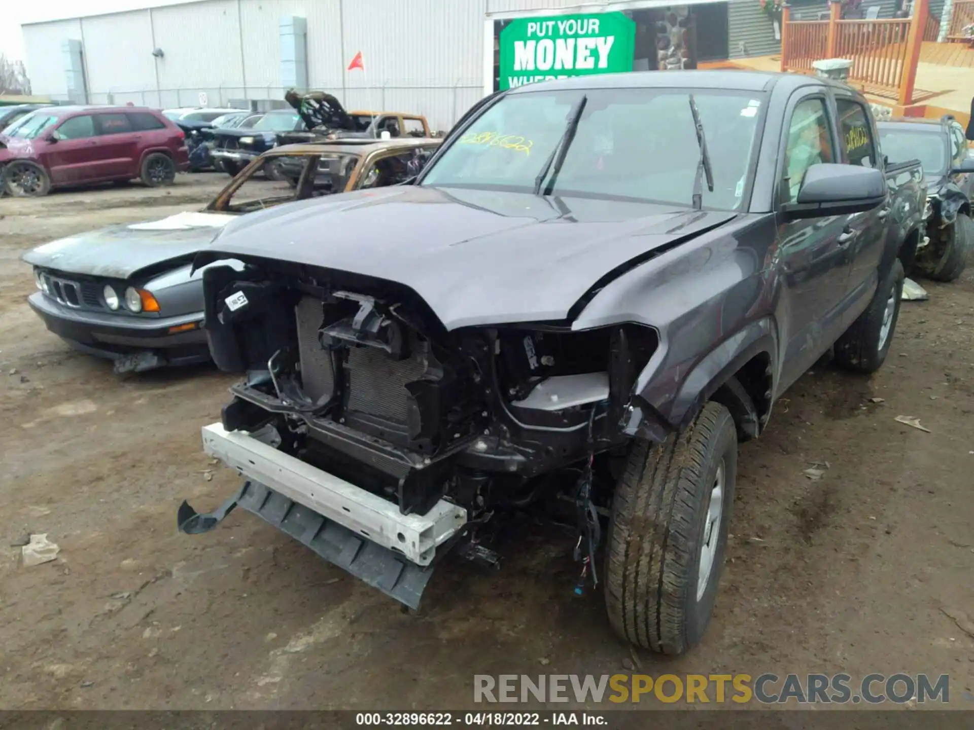 2 Photograph of a damaged car 3TMCZ5AN1MM380561 TOYOTA TACOMA 4WD 2021