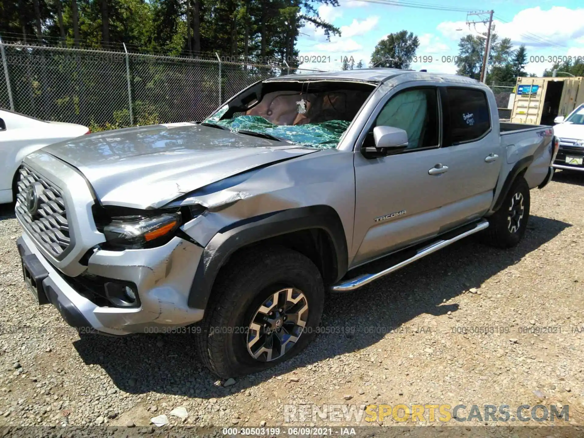 2 Photograph of a damaged car 3TMCZ5AN1MM380933 TOYOTA TACOMA 4WD 2021