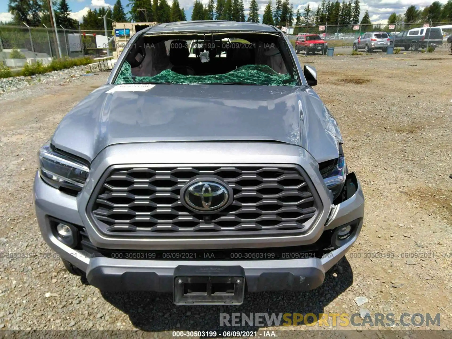 6 Photograph of a damaged car 3TMCZ5AN1MM380933 TOYOTA TACOMA 4WD 2021