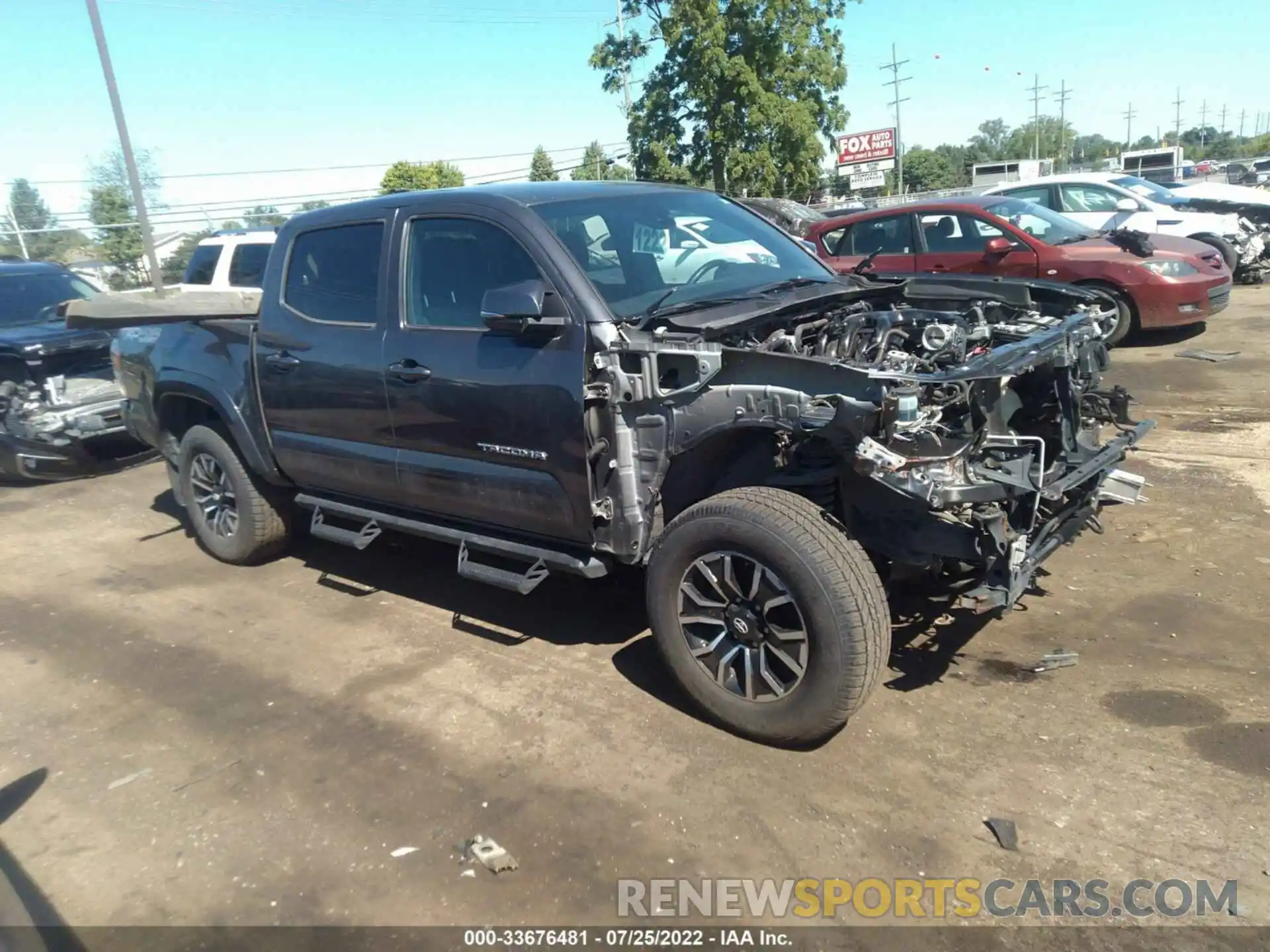 1 Photograph of a damaged car 3TMCZ5AN1MM387316 TOYOTA TACOMA 4WD 2021