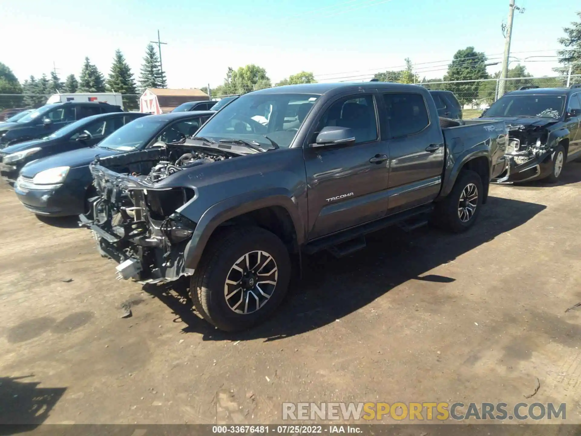 2 Photograph of a damaged car 3TMCZ5AN1MM387316 TOYOTA TACOMA 4WD 2021