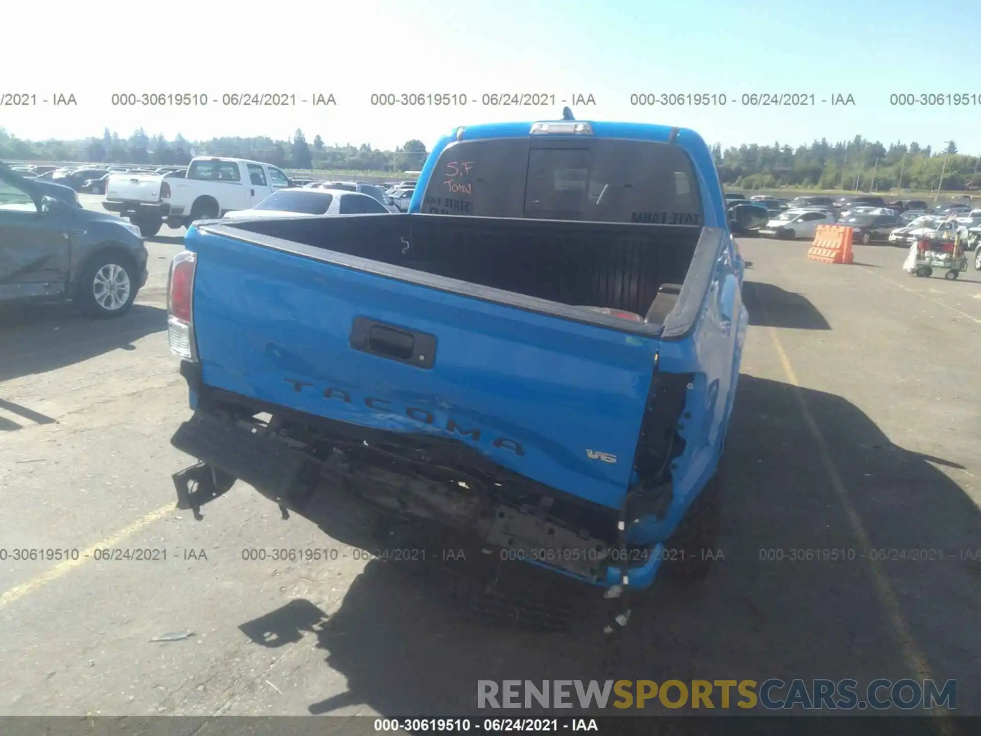 6 Photograph of a damaged car 3TMCZ5AN1MM407192 TOYOTA TACOMA 4WD 2021