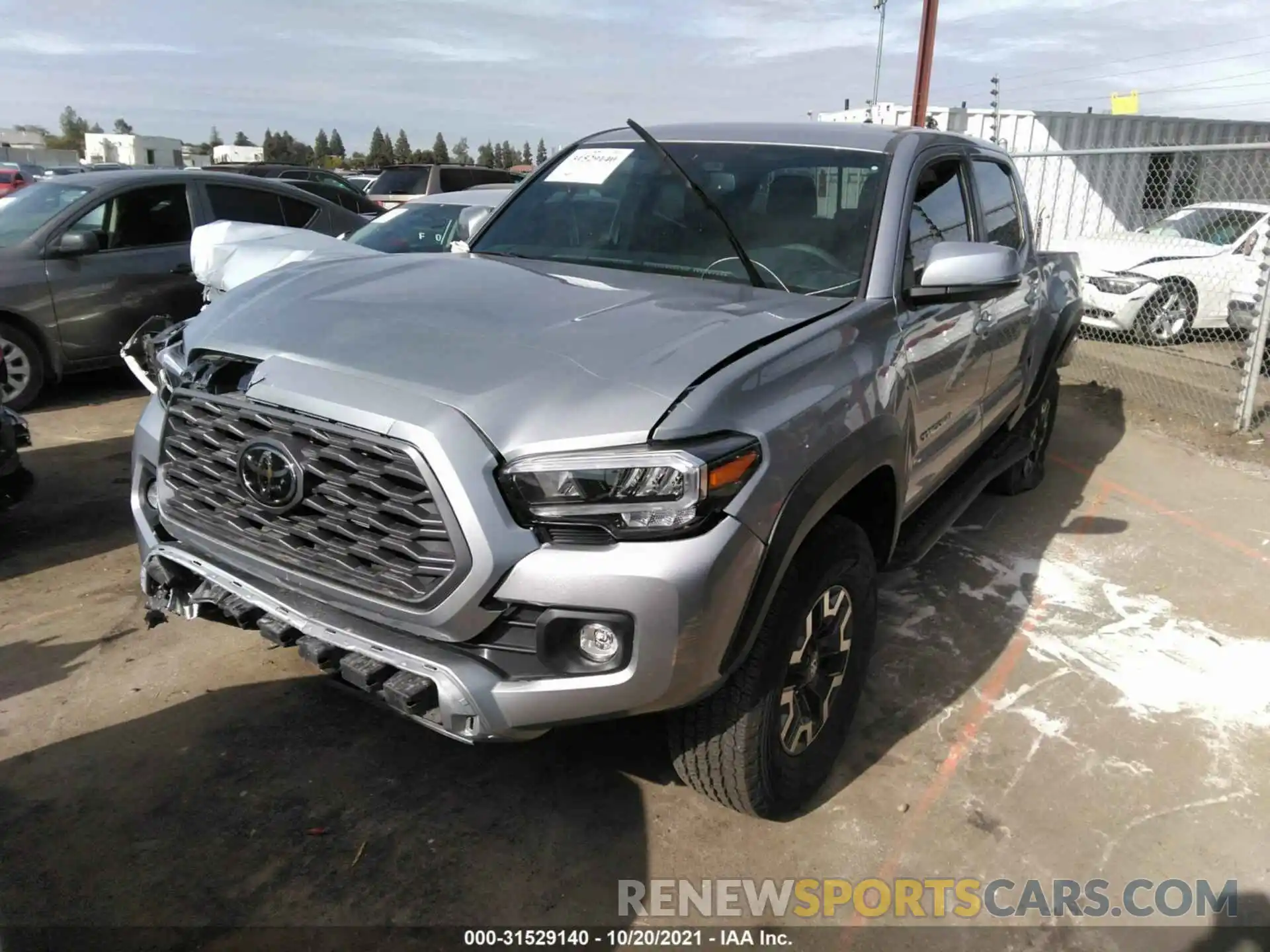 2 Photograph of a damaged car 3TMCZ5AN1MM412585 TOYOTA TACOMA 4WD 2021