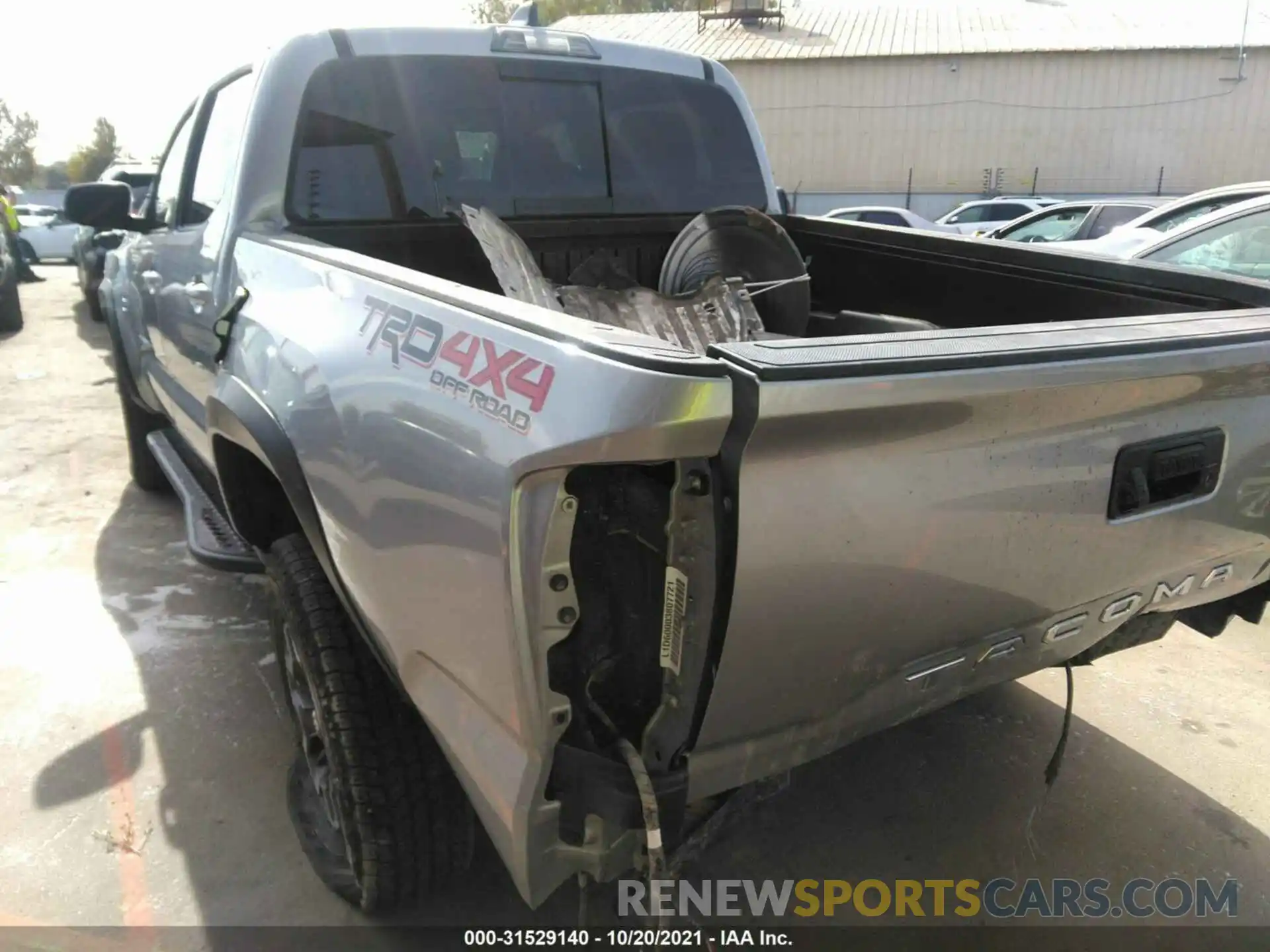 3 Photograph of a damaged car 3TMCZ5AN1MM412585 TOYOTA TACOMA 4WD 2021