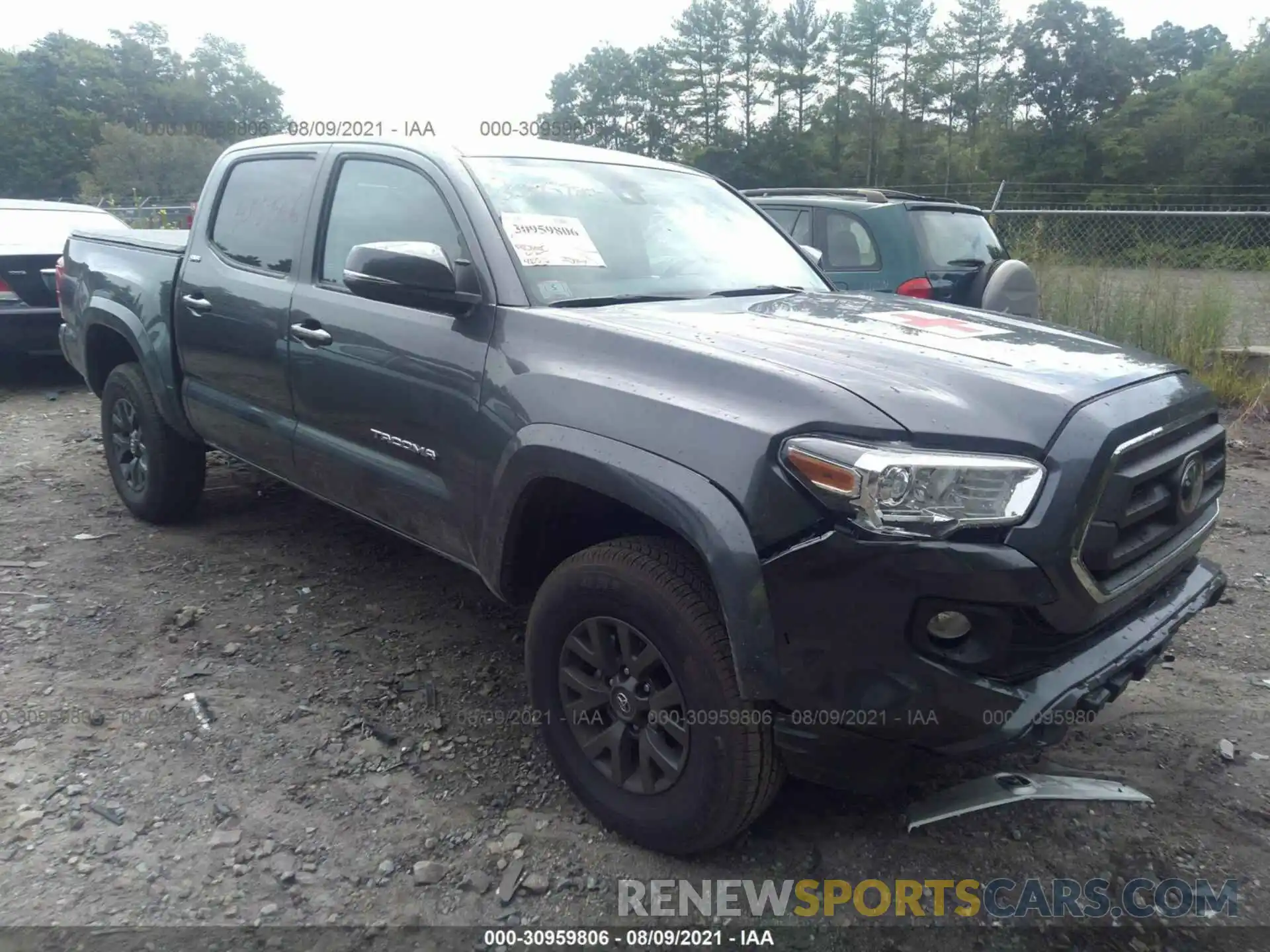 1 Photograph of a damaged car 3TMCZ5AN1MM417933 TOYOTA TACOMA 4WD 2021