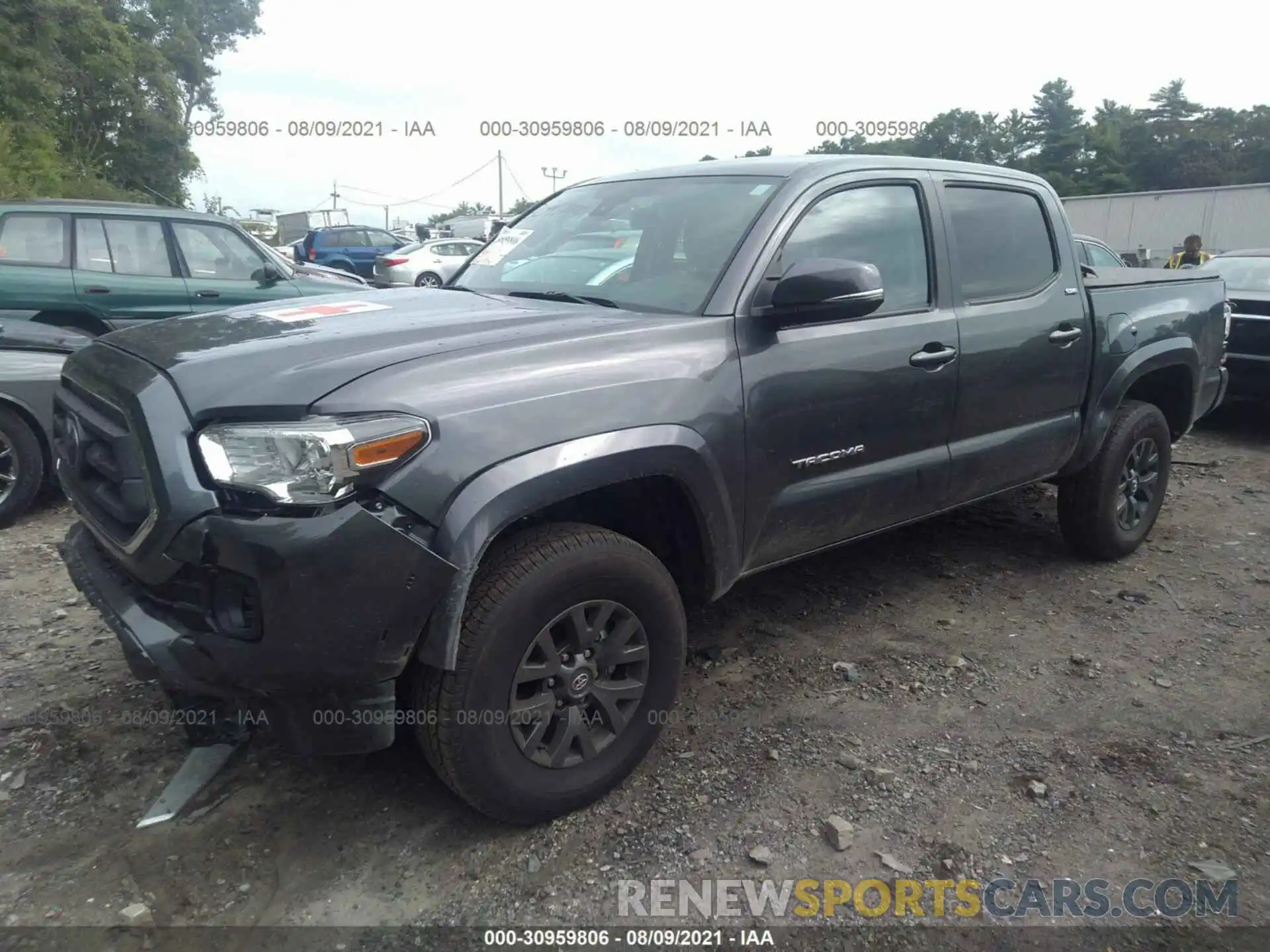 2 Photograph of a damaged car 3TMCZ5AN1MM417933 TOYOTA TACOMA 4WD 2021