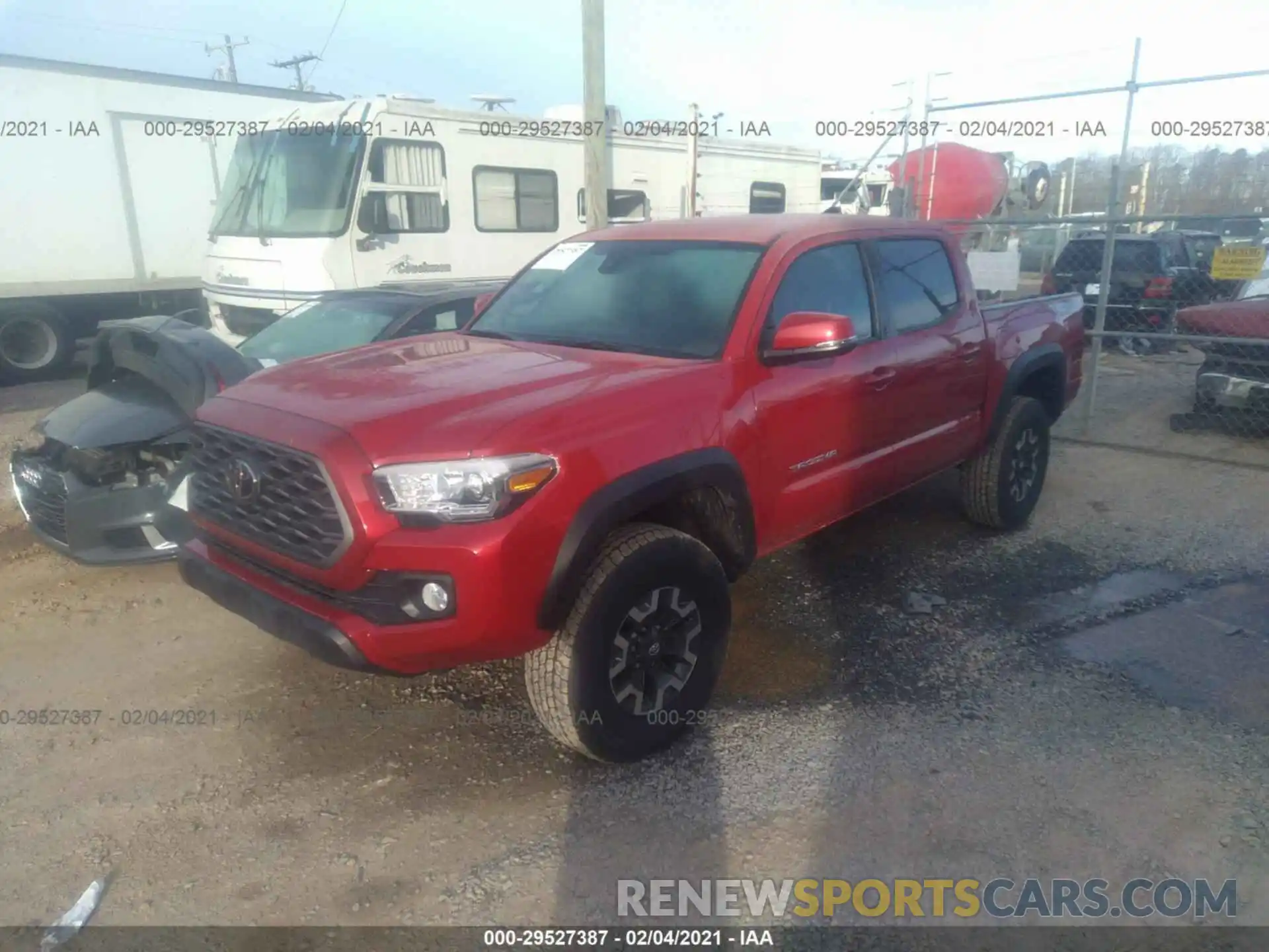 2 Photograph of a damaged car 3TMCZ5AN2MM372923 TOYOTA TACOMA 4WD 2021