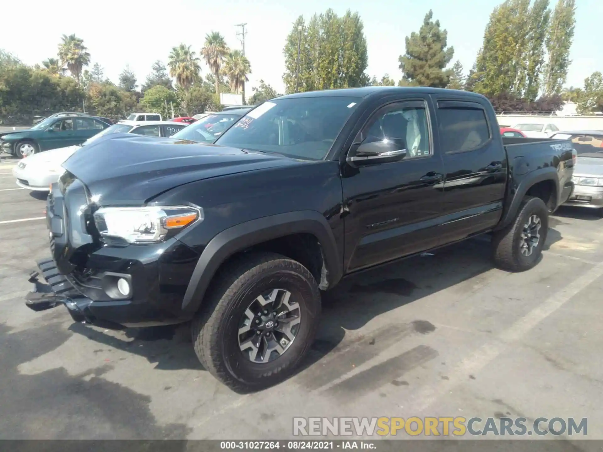 2 Photograph of a damaged car 3TMCZ5AN2MM378737 TOYOTA TACOMA 4WD 2021