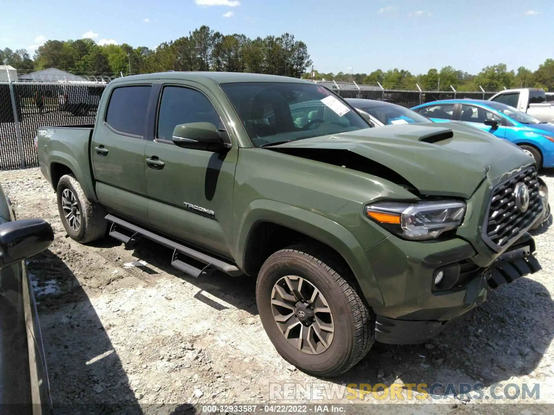 1 Photograph of a damaged car 3TMCZ5AN2MM383551 TOYOTA TACOMA 4WD 2021