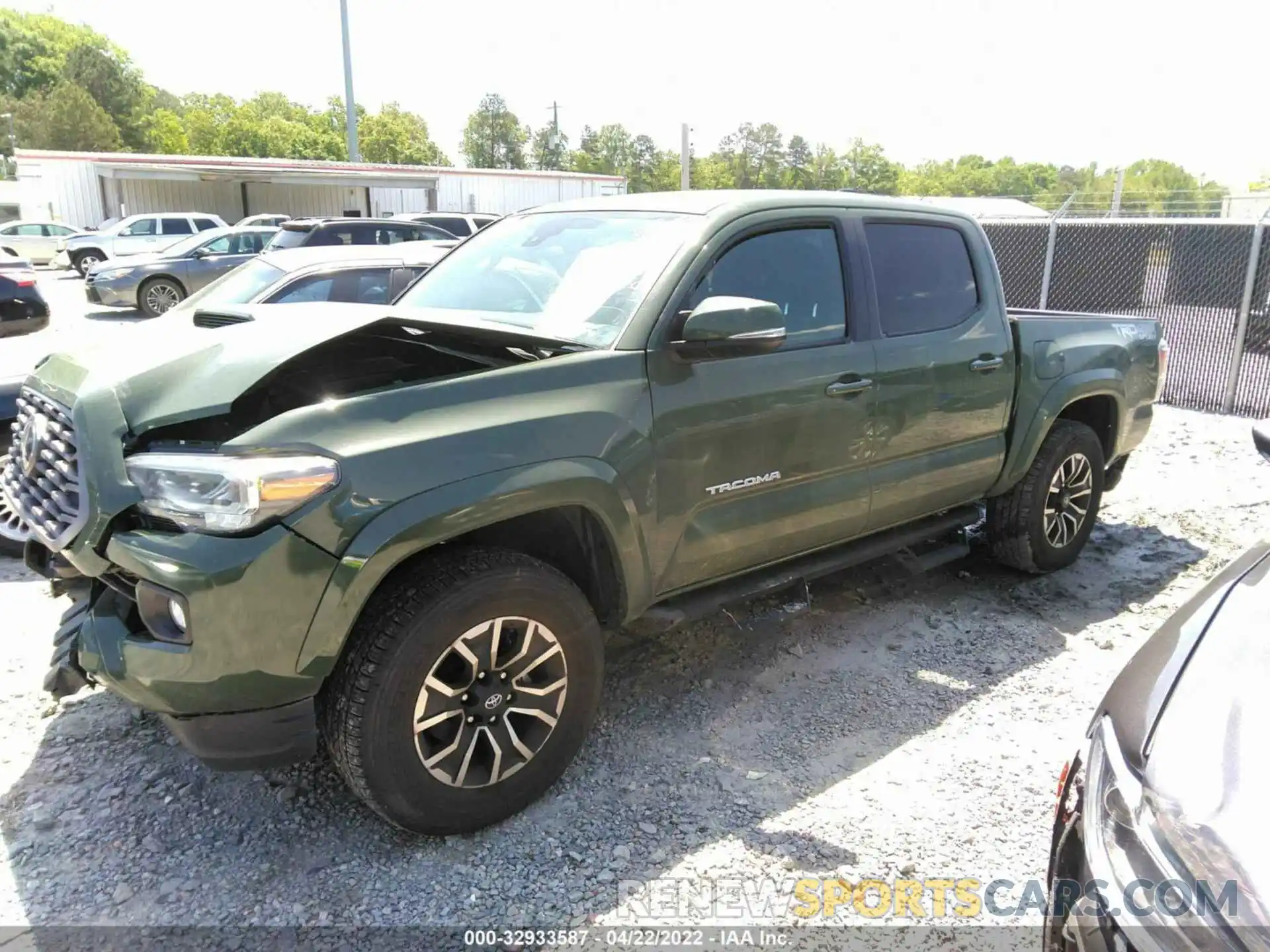 2 Photograph of a damaged car 3TMCZ5AN2MM383551 TOYOTA TACOMA 4WD 2021