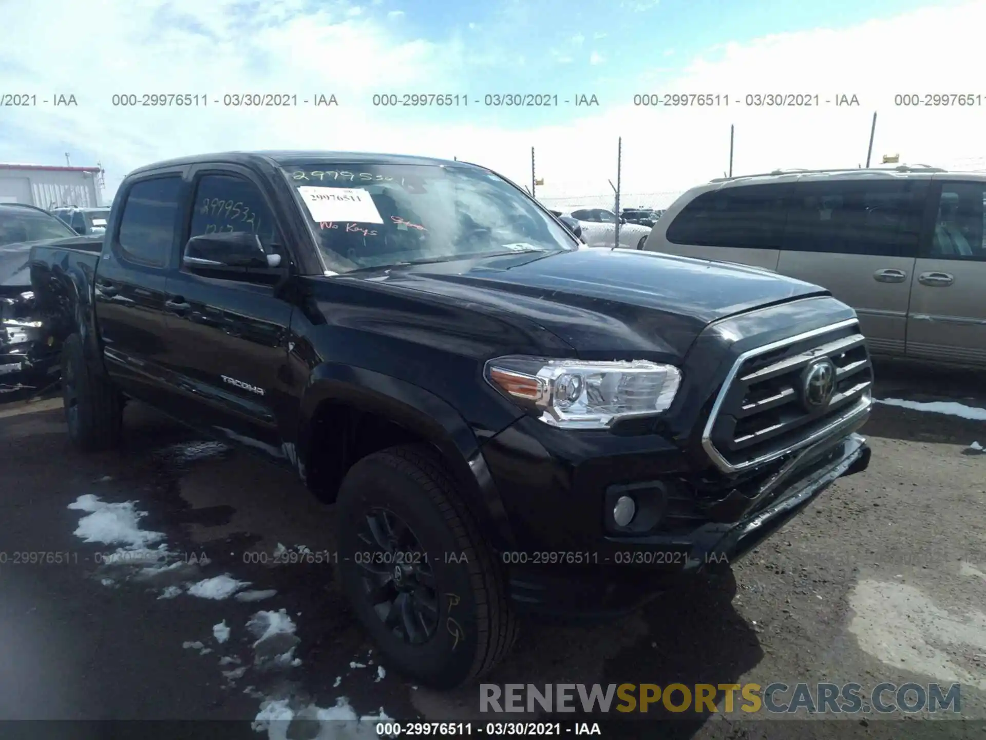 1 Photograph of a damaged car 3TMCZ5AN2MM393982 TOYOTA TACOMA 4WD 2021