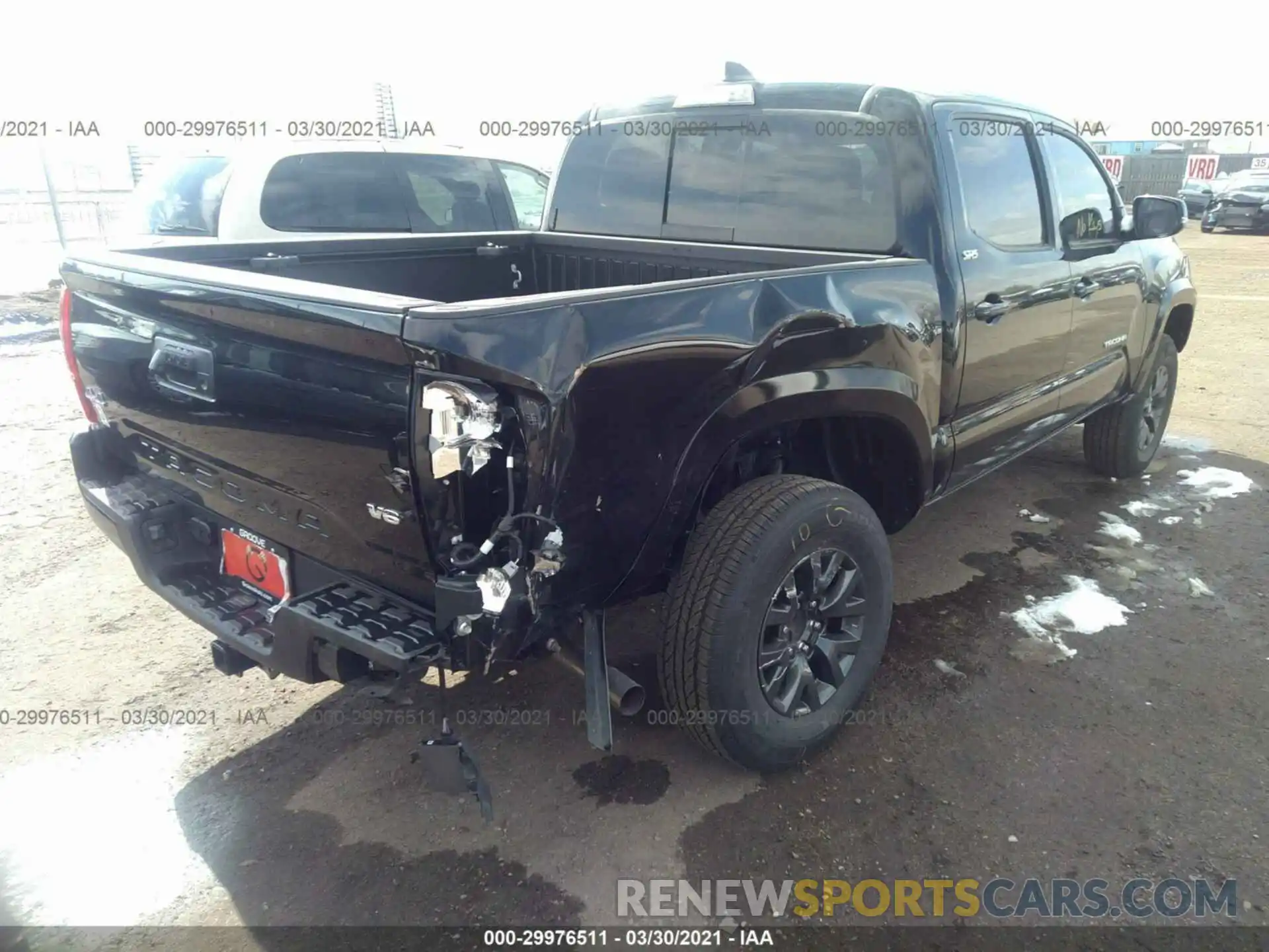 6 Photograph of a damaged car 3TMCZ5AN2MM393982 TOYOTA TACOMA 4WD 2021