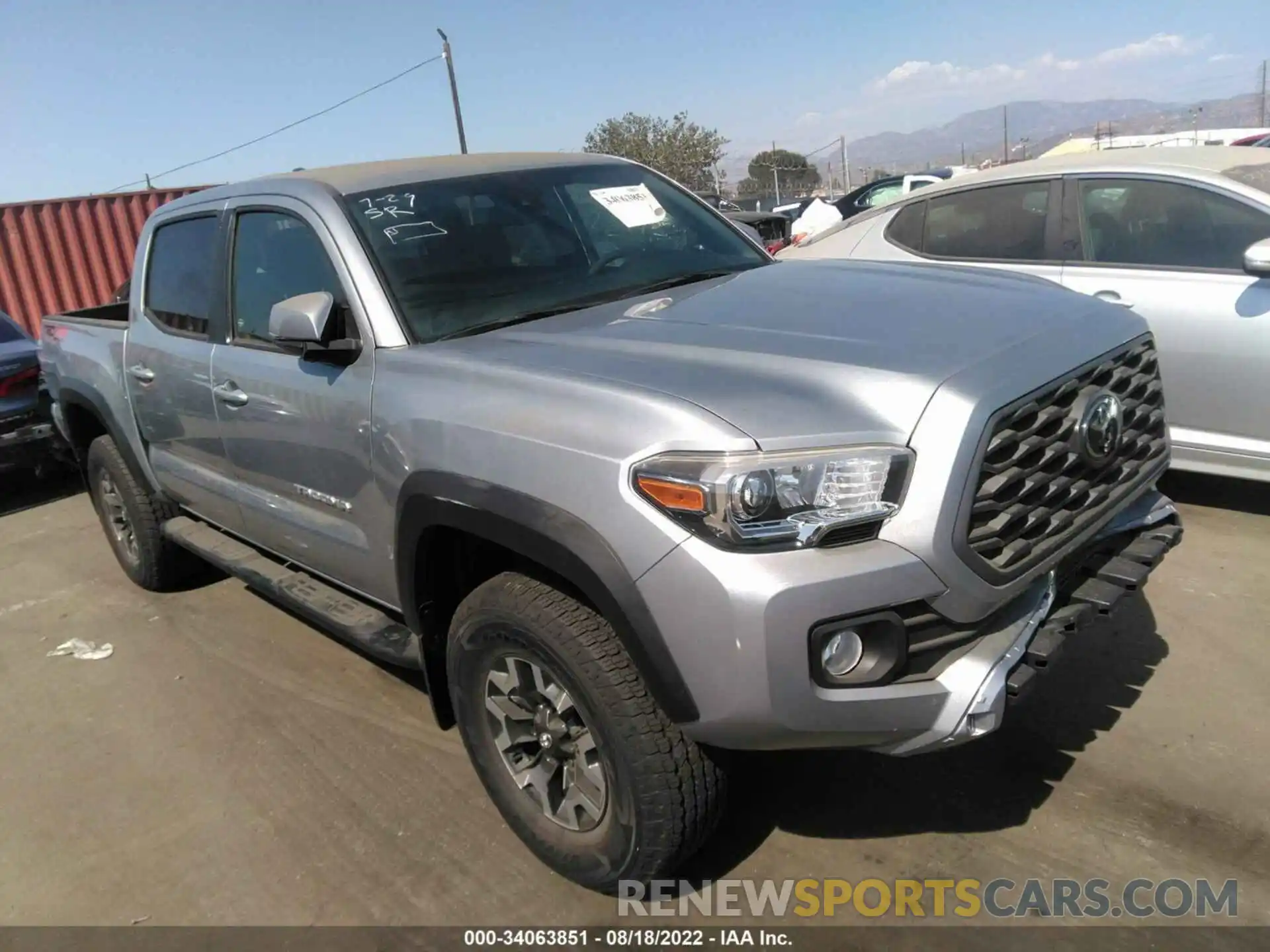 1 Photograph of a damaged car 3TMCZ5AN2MM400641 TOYOTA TACOMA 4WD 2021