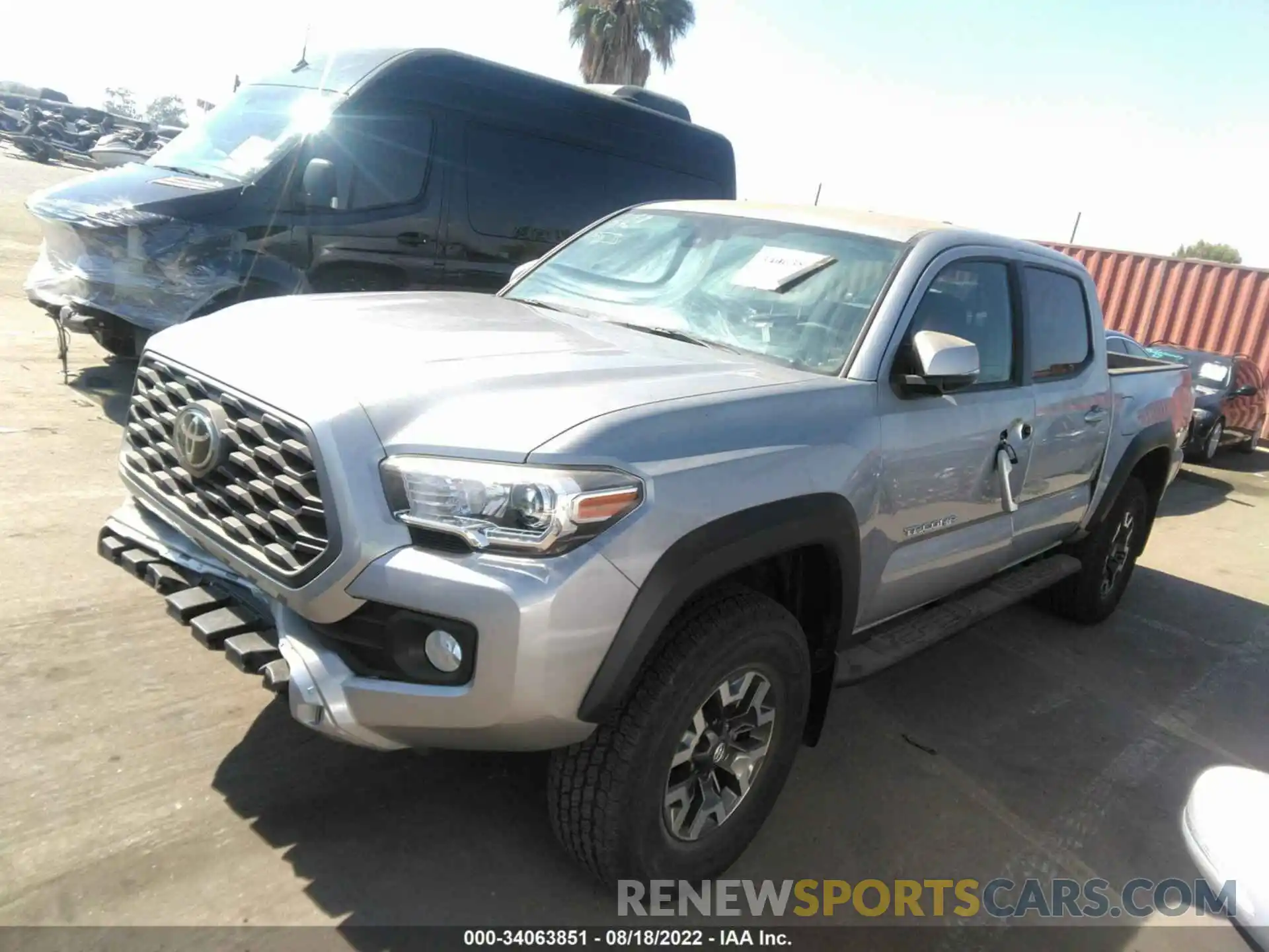 2 Photograph of a damaged car 3TMCZ5AN2MM400641 TOYOTA TACOMA 4WD 2021