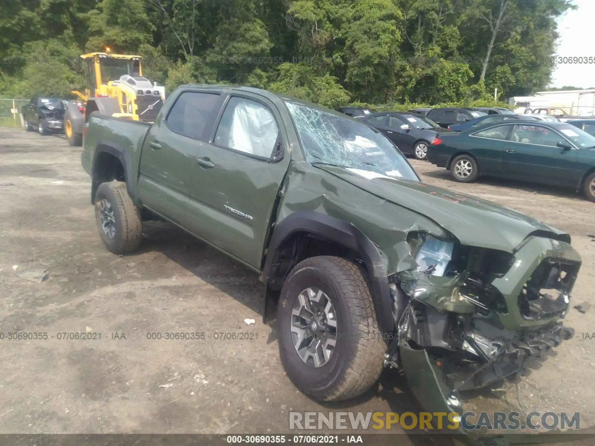 1 Photograph of a damaged car 3TMCZ5AN2MM418704 TOYOTA TACOMA 4WD 2021