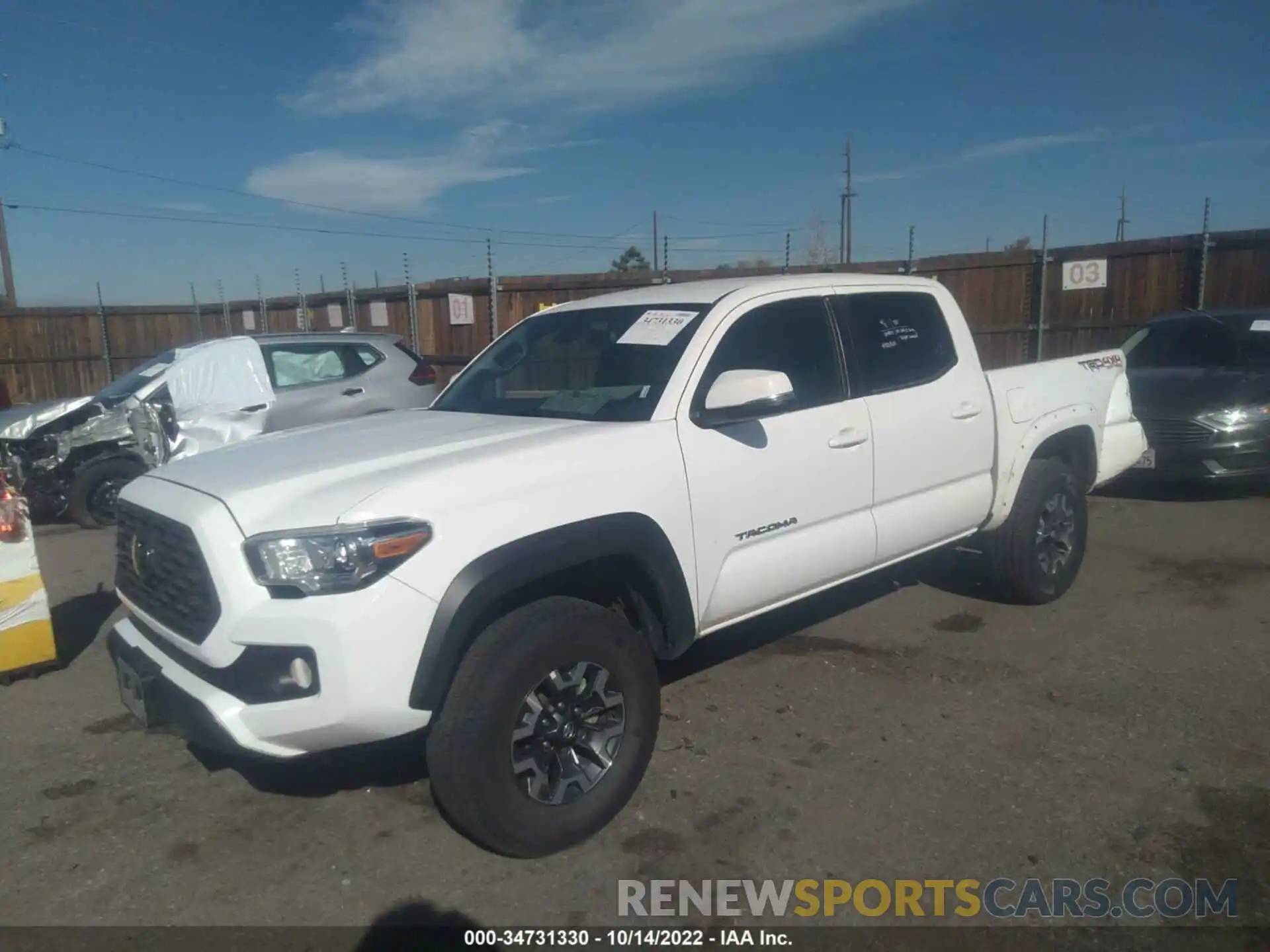 2 Фотография поврежденного автомобиля 3TMCZ5AN2MM427158 TOYOTA TACOMA 4WD 2021