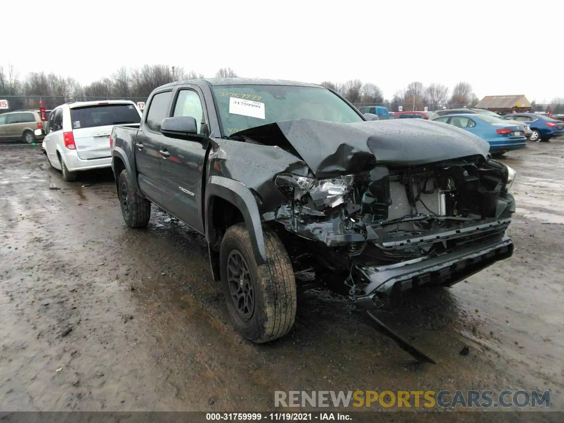 1 Photograph of a damaged car 3TMCZ5AN2MM442565 TOYOTA TACOMA 4WD 2021