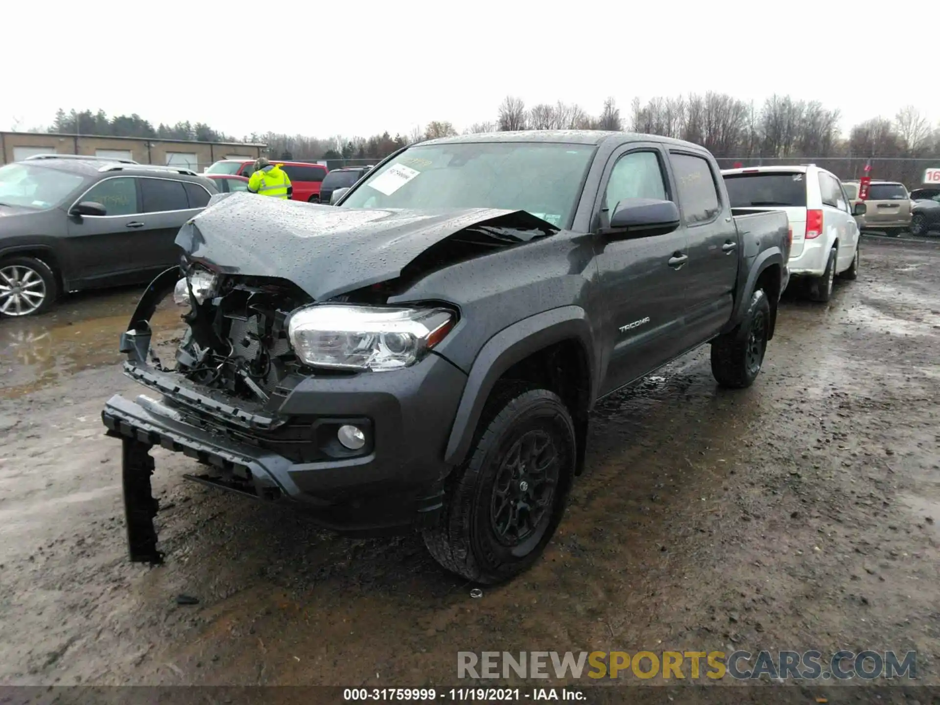 2 Фотография поврежденного автомобиля 3TMCZ5AN2MM442565 TOYOTA TACOMA 4WD 2021