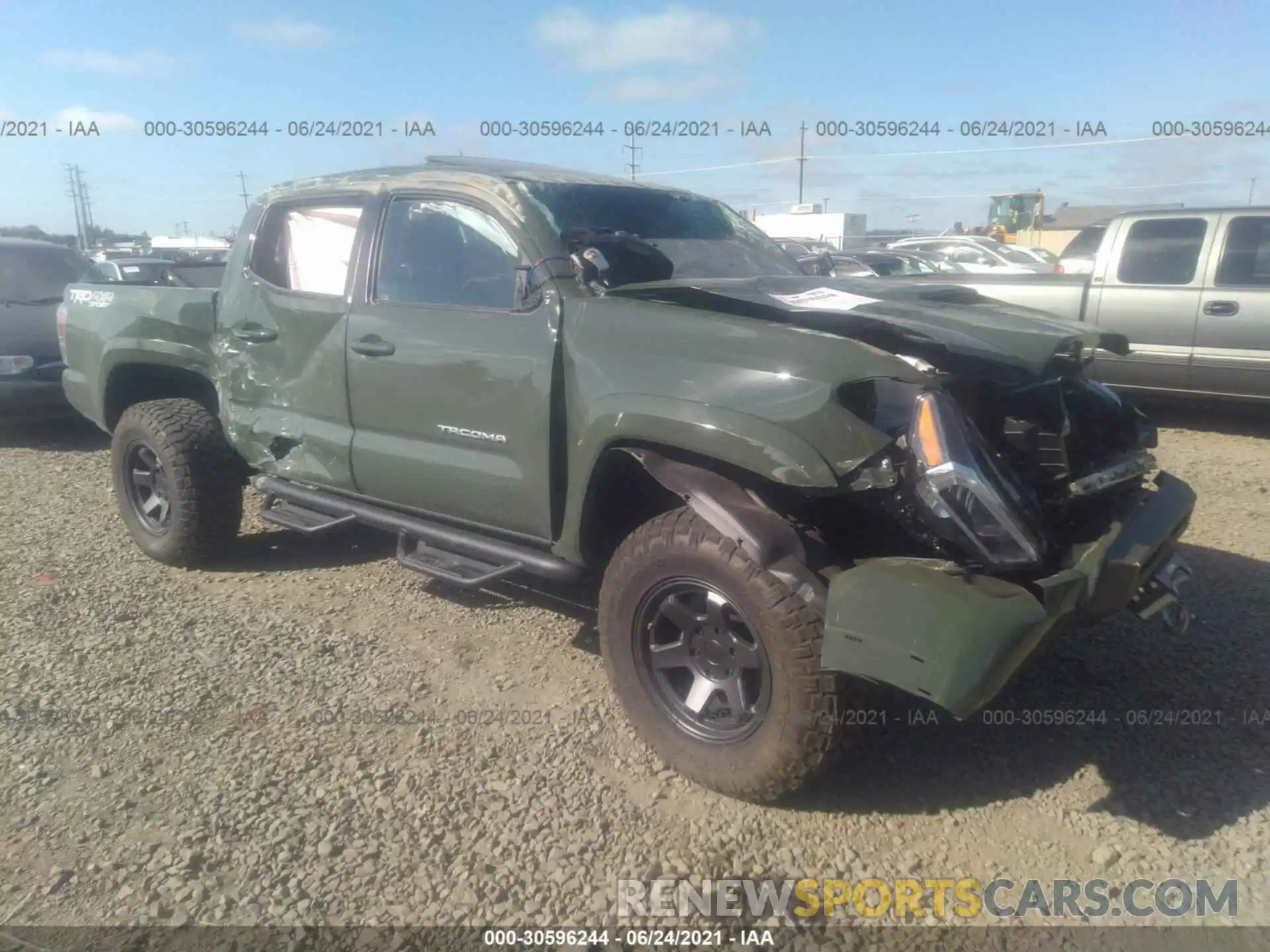 1 Photograph of a damaged car 3TMCZ5AN3MM369934 TOYOTA TACOMA 4WD 2021