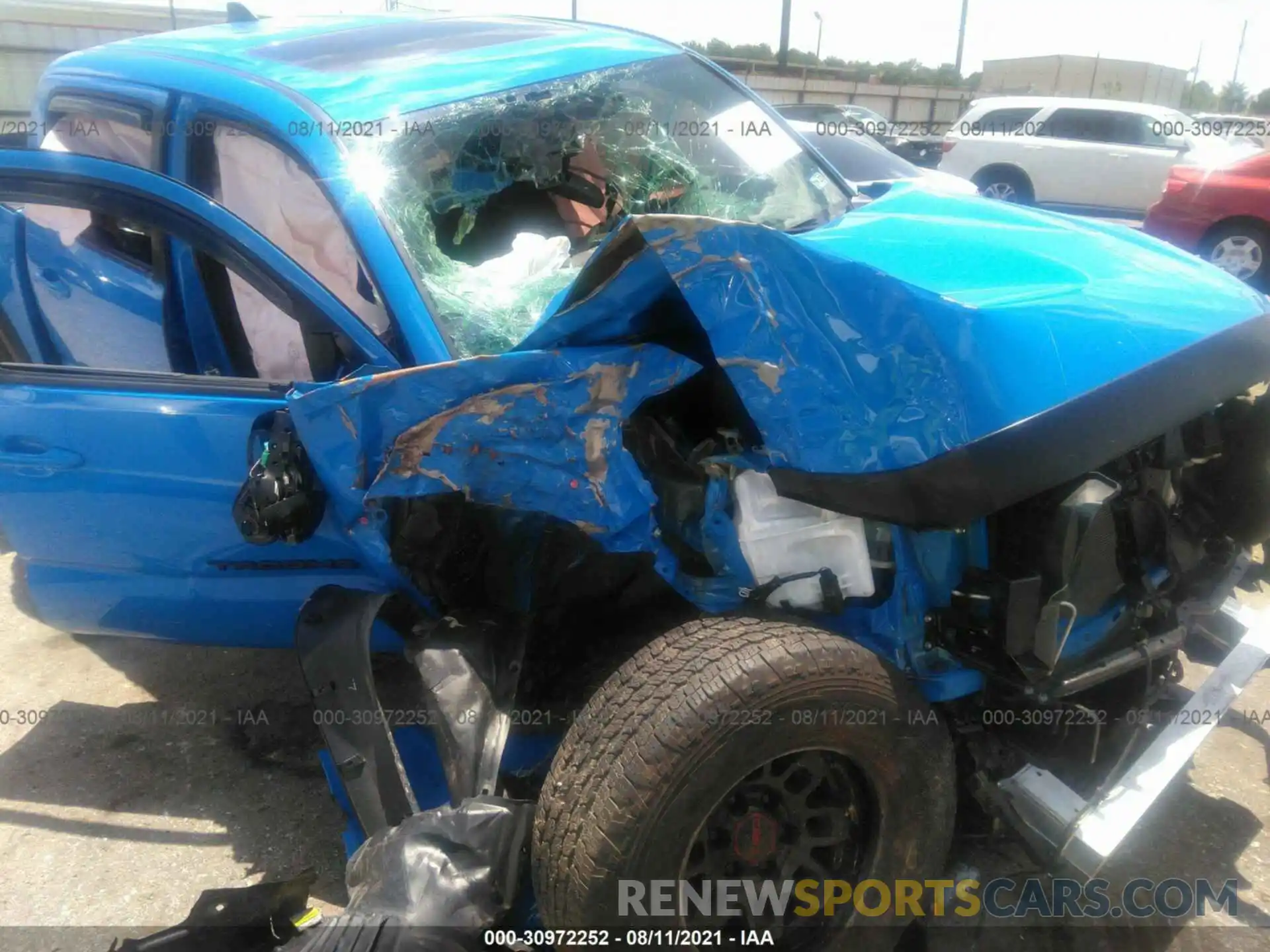 6 Photograph of a damaged car 3TMCZ5AN3MM376978 TOYOTA TACOMA 4WD 2021