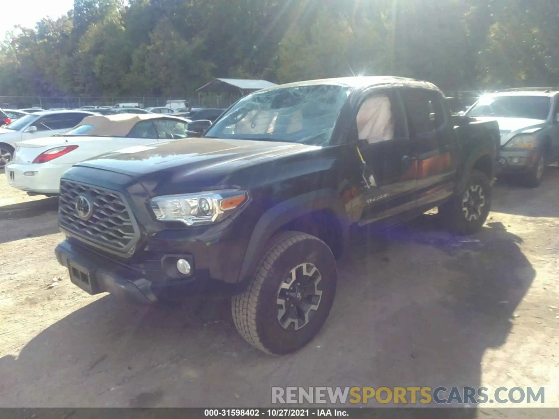 2 Photograph of a damaged car 3TMCZ5AN3MM381064 TOYOTA TACOMA 4WD 2021