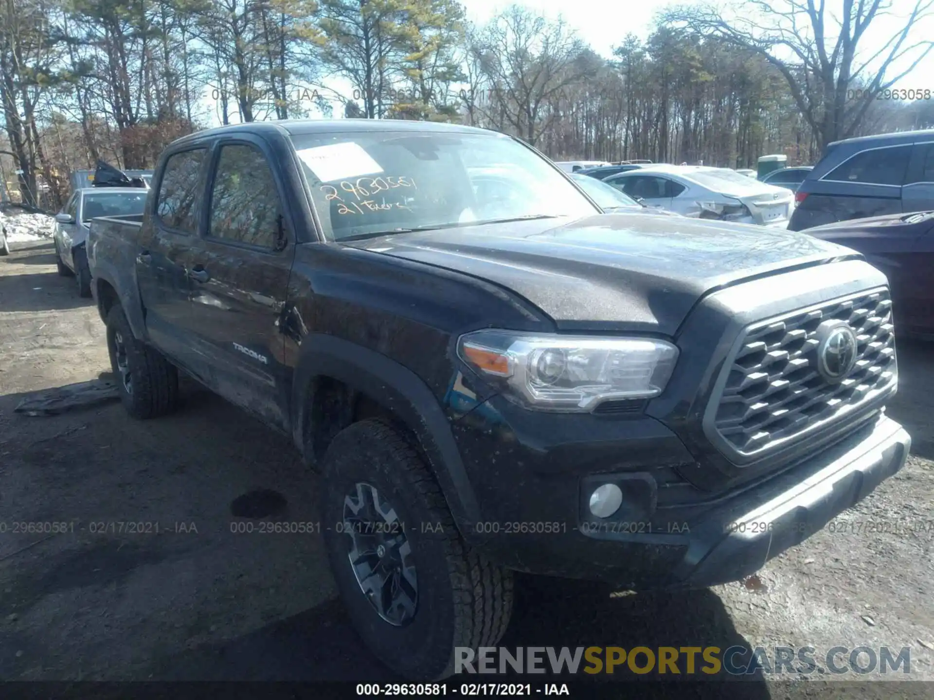 1 Photograph of a damaged car 3TMCZ5AN3MM387012 TOYOTA TACOMA 4WD 2021