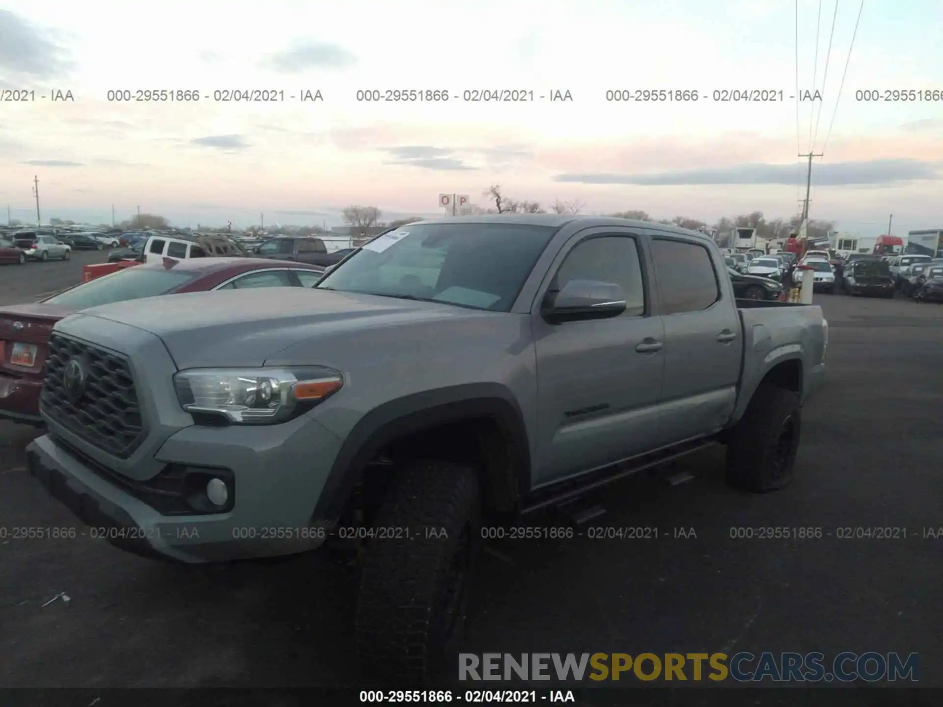 2 Photograph of a damaged car 3TMCZ5AN3MM387771 TOYOTA TACOMA 4WD 2021