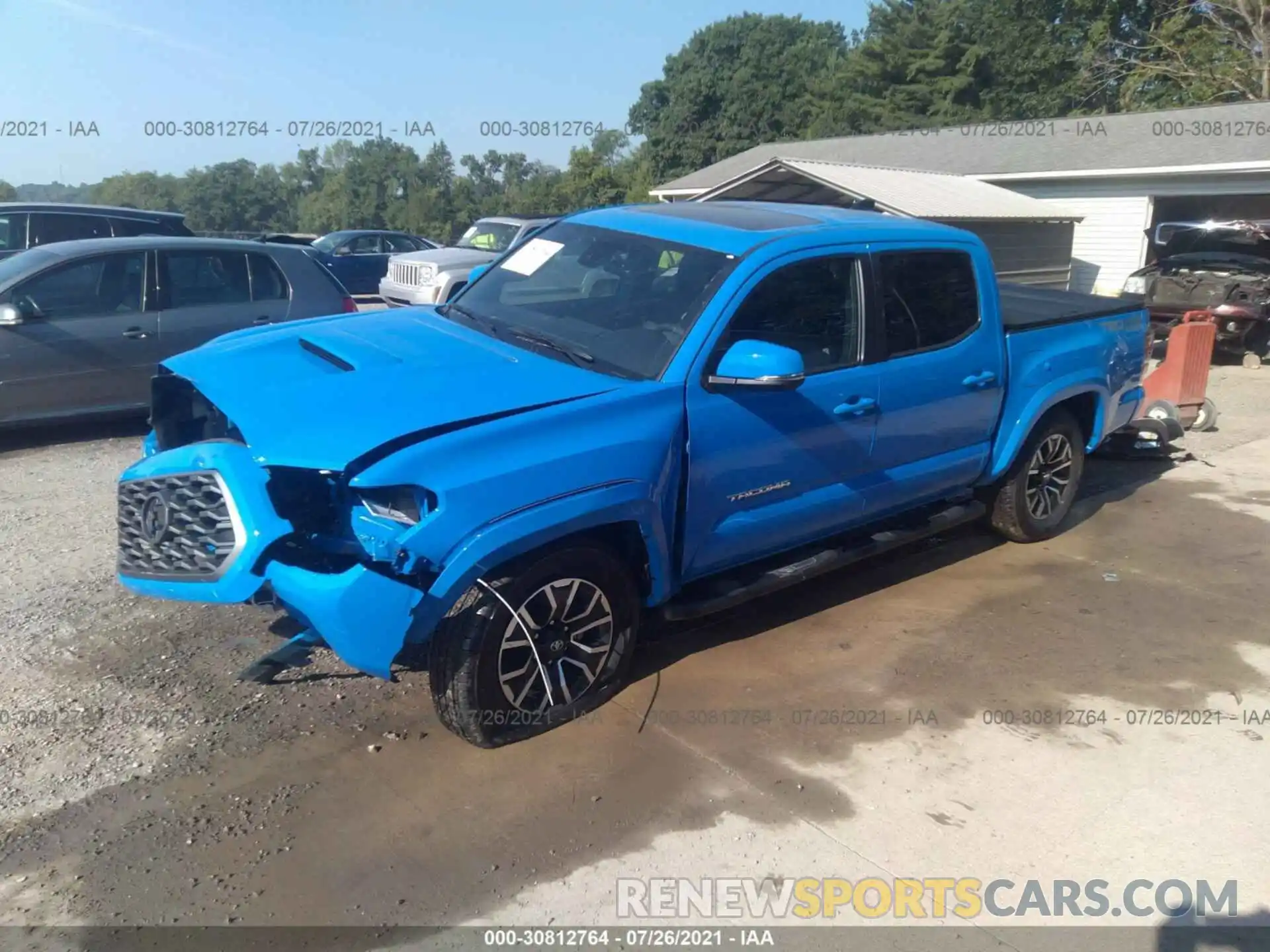 2 Photograph of a damaged car 3TMCZ5AN3MM388953 TOYOTA TACOMA 4WD 2021