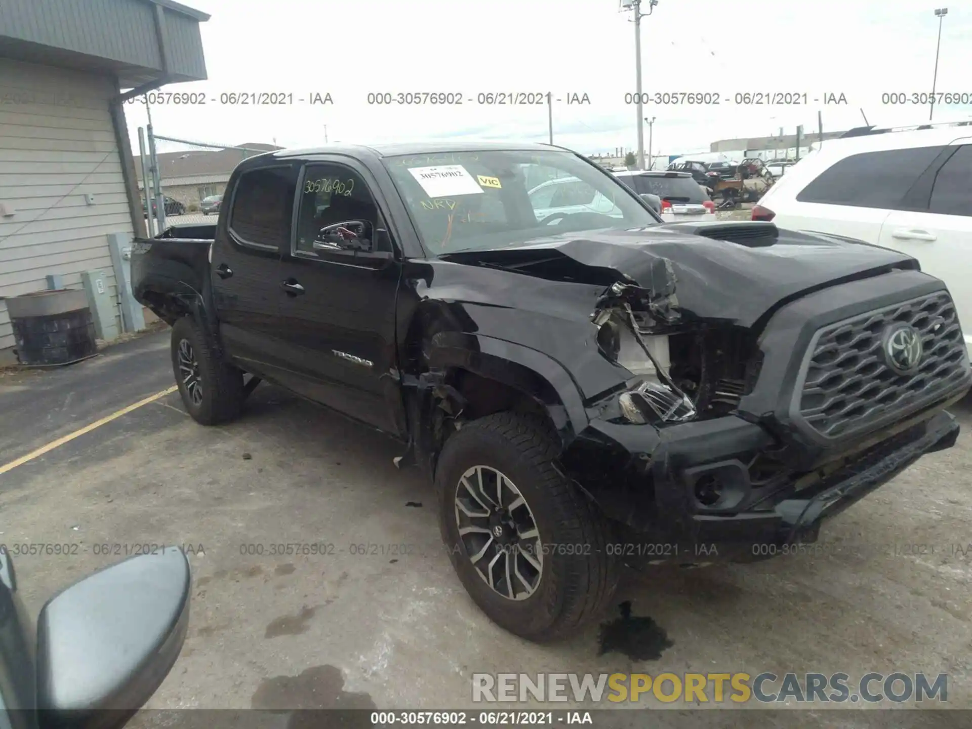 1 Photograph of a damaged car 3TMCZ5AN3MM389858 TOYOTA TACOMA 4WD 2021