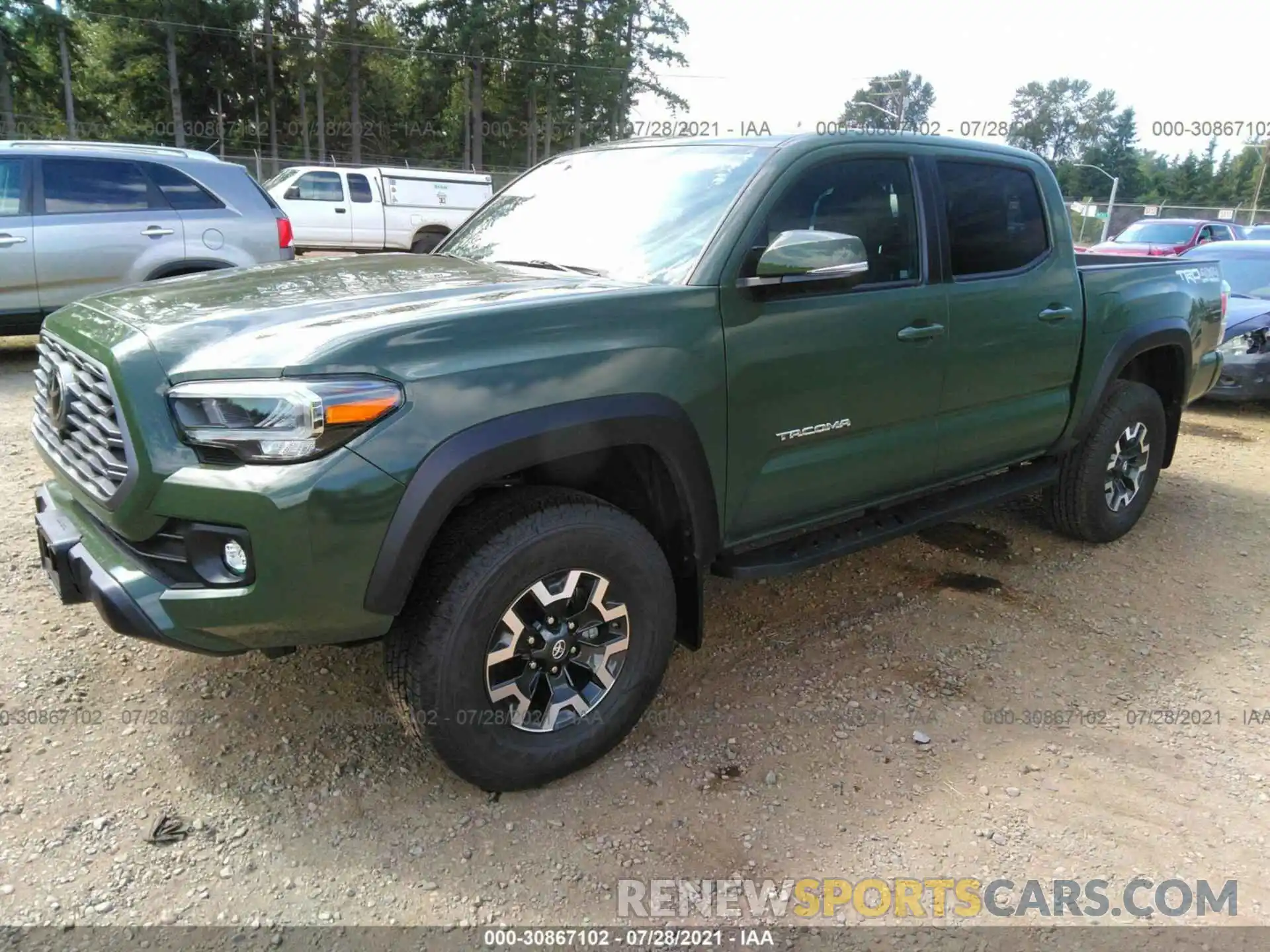 2 Photograph of a damaged car 3TMCZ5AN3MM390069 TOYOTA TACOMA 4WD 2021