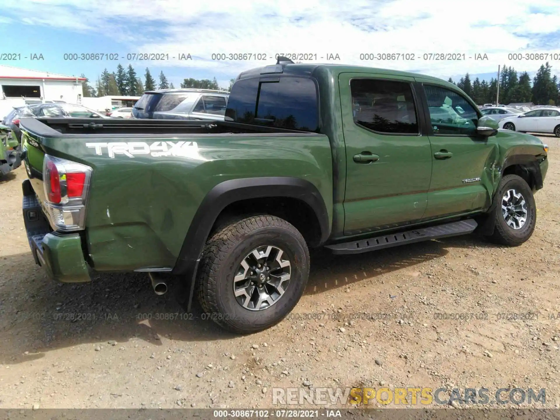 4 Фотография поврежденного автомобиля 3TMCZ5AN3MM390069 TOYOTA TACOMA 4WD 2021