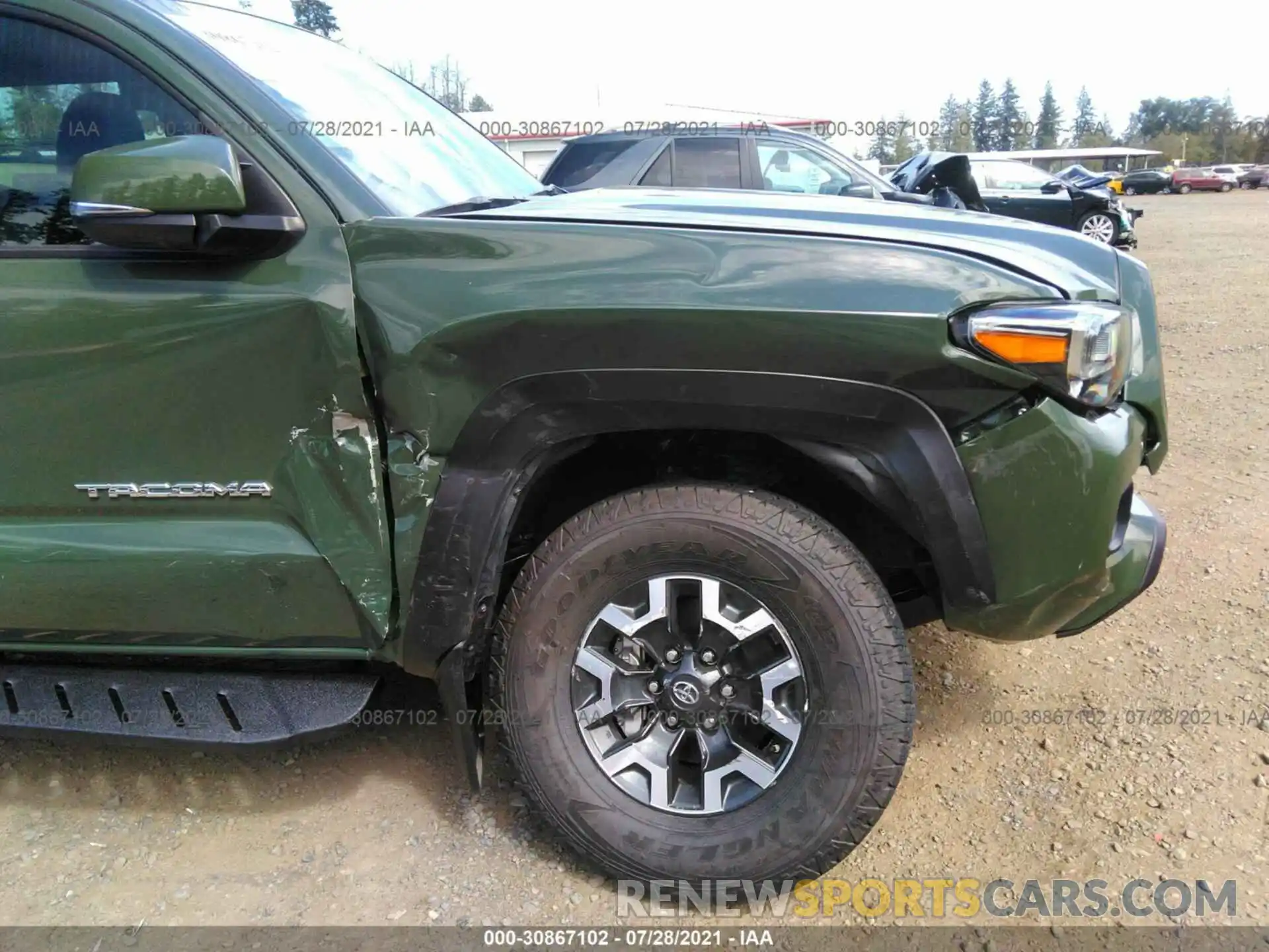 6 Photograph of a damaged car 3TMCZ5AN3MM390069 TOYOTA TACOMA 4WD 2021