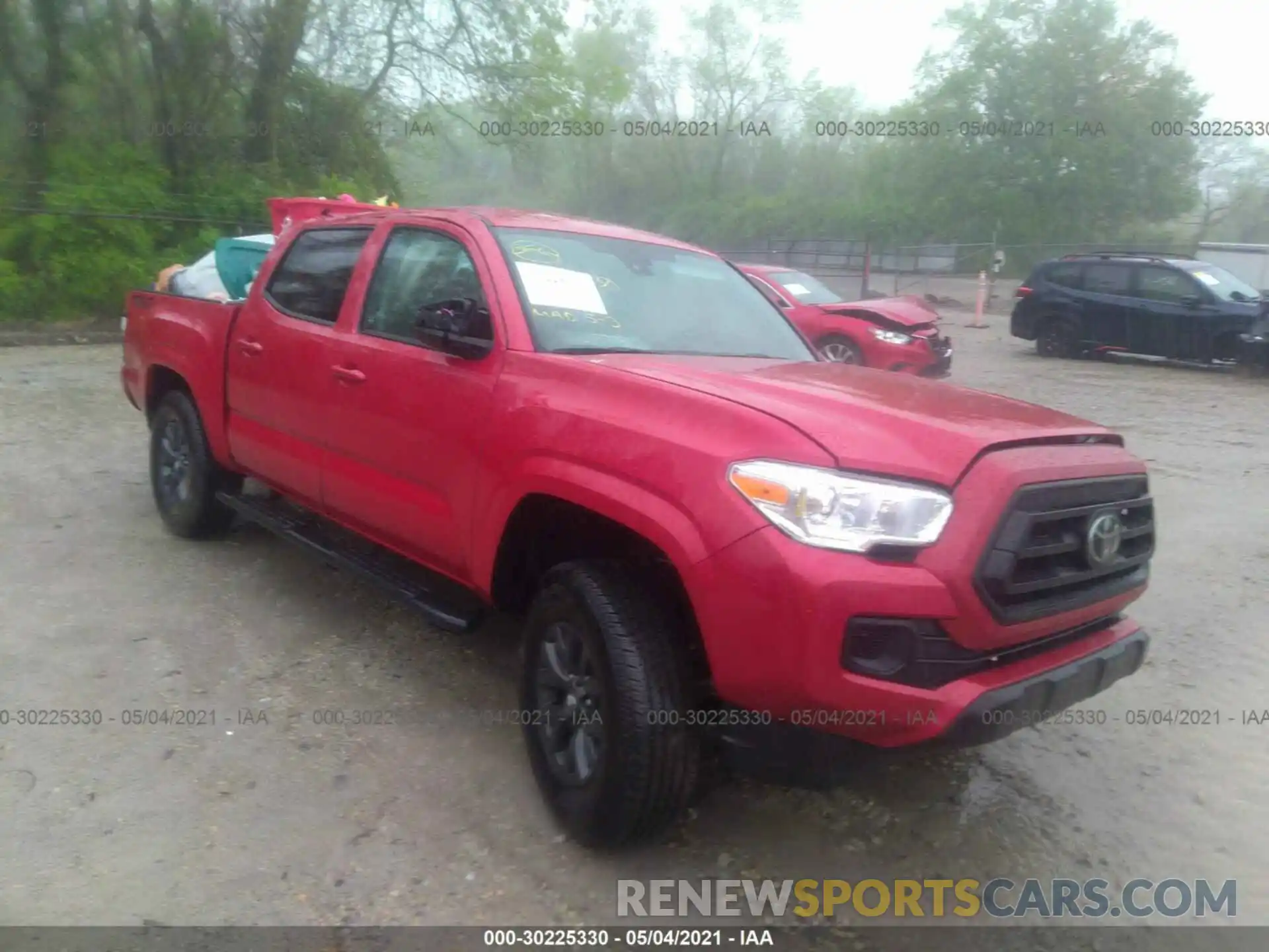 1 Photograph of a damaged car 3TMCZ5AN3MM396695 TOYOTA TACOMA 4WD 2021