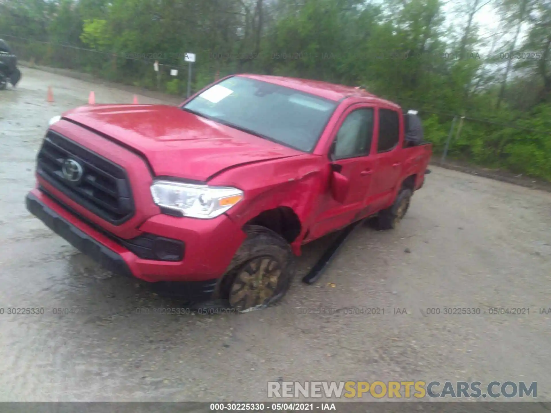 2 Photograph of a damaged car 3TMCZ5AN3MM396695 TOYOTA TACOMA 4WD 2021