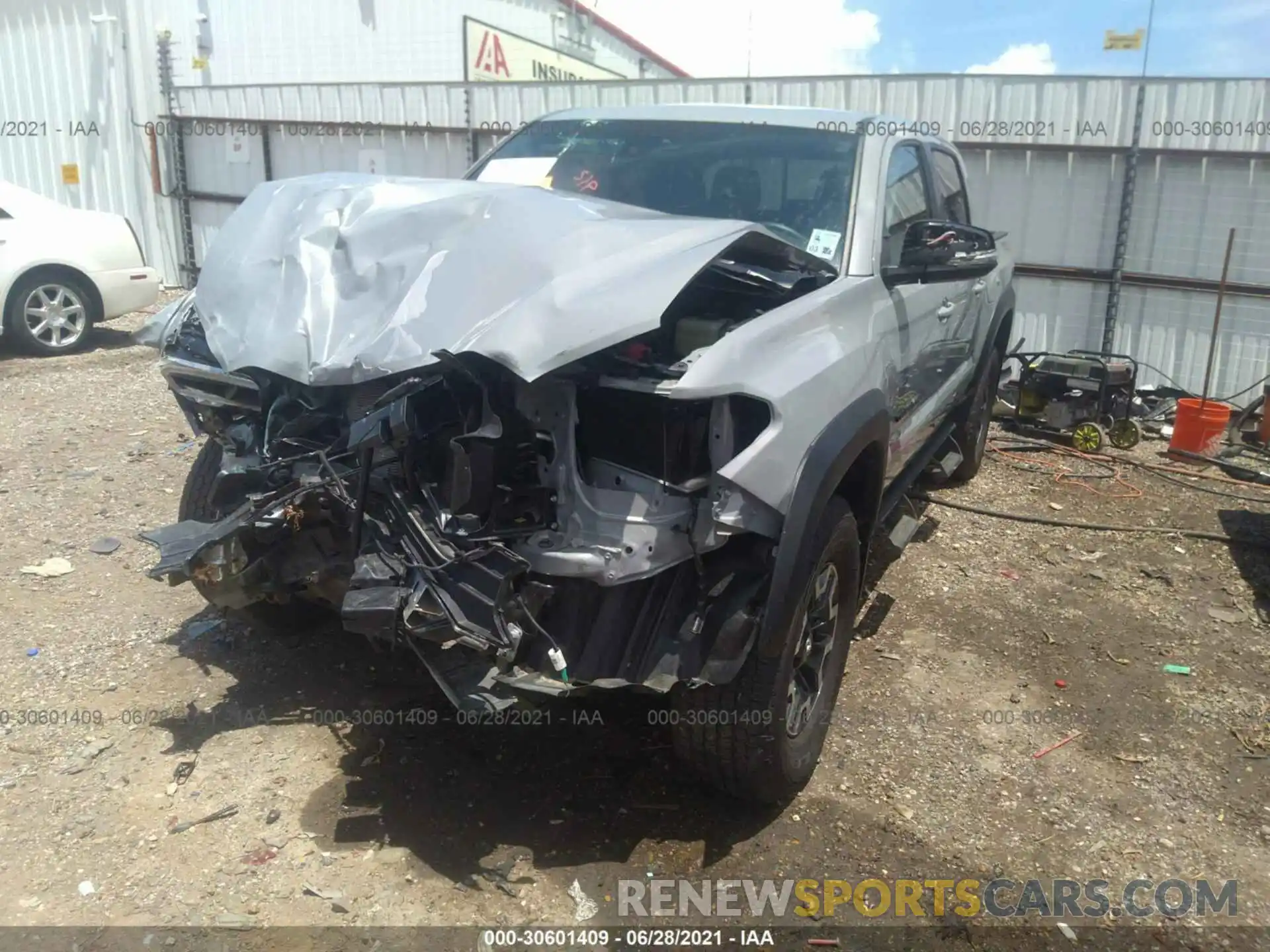 2 Photograph of a damaged car 3TMCZ5AN3MM405184 TOYOTA TACOMA 4WD 2021