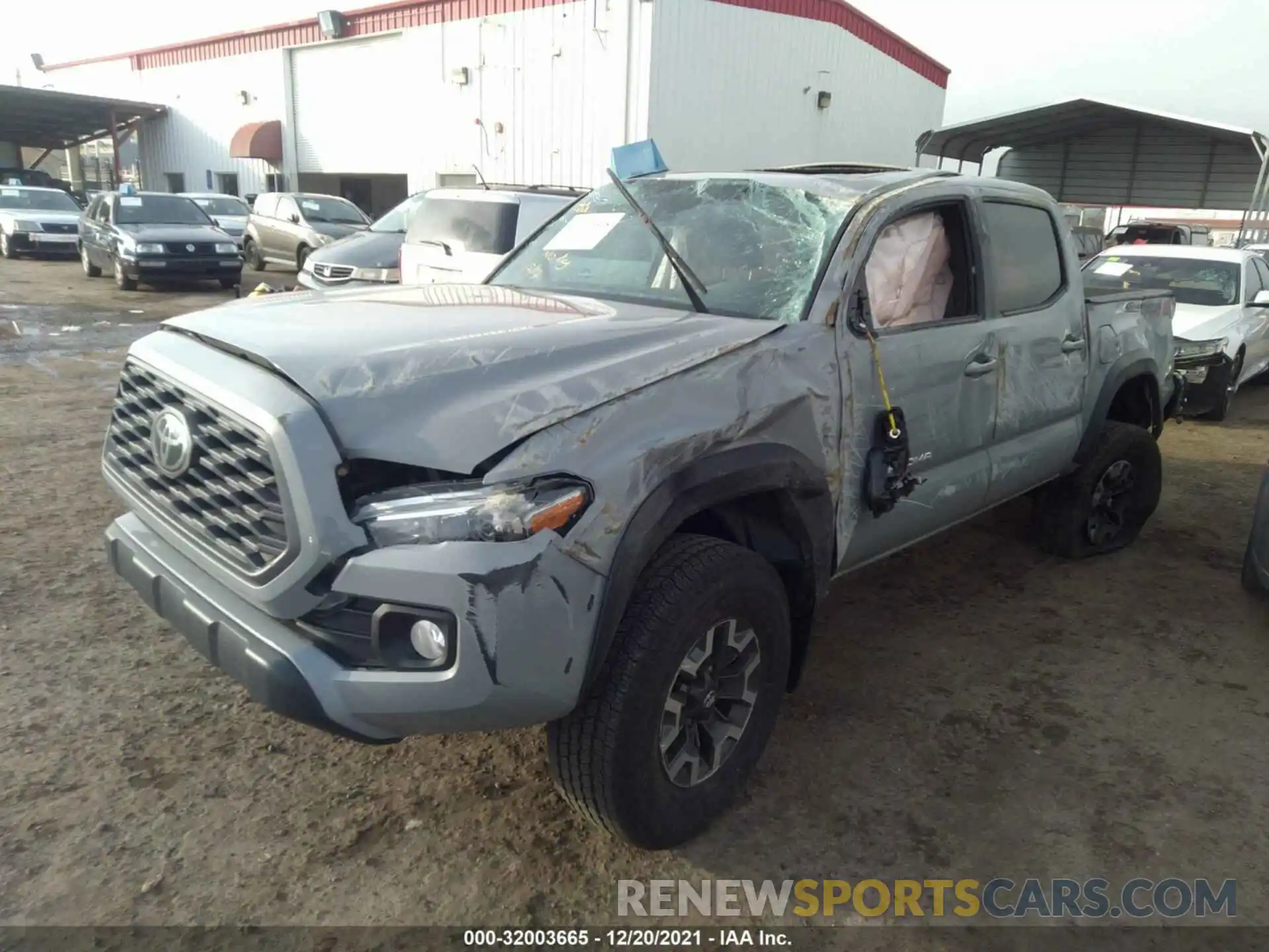 2 Photograph of a damaged car 3TMCZ5AN3MM407808 TOYOTA TACOMA 4WD 2021