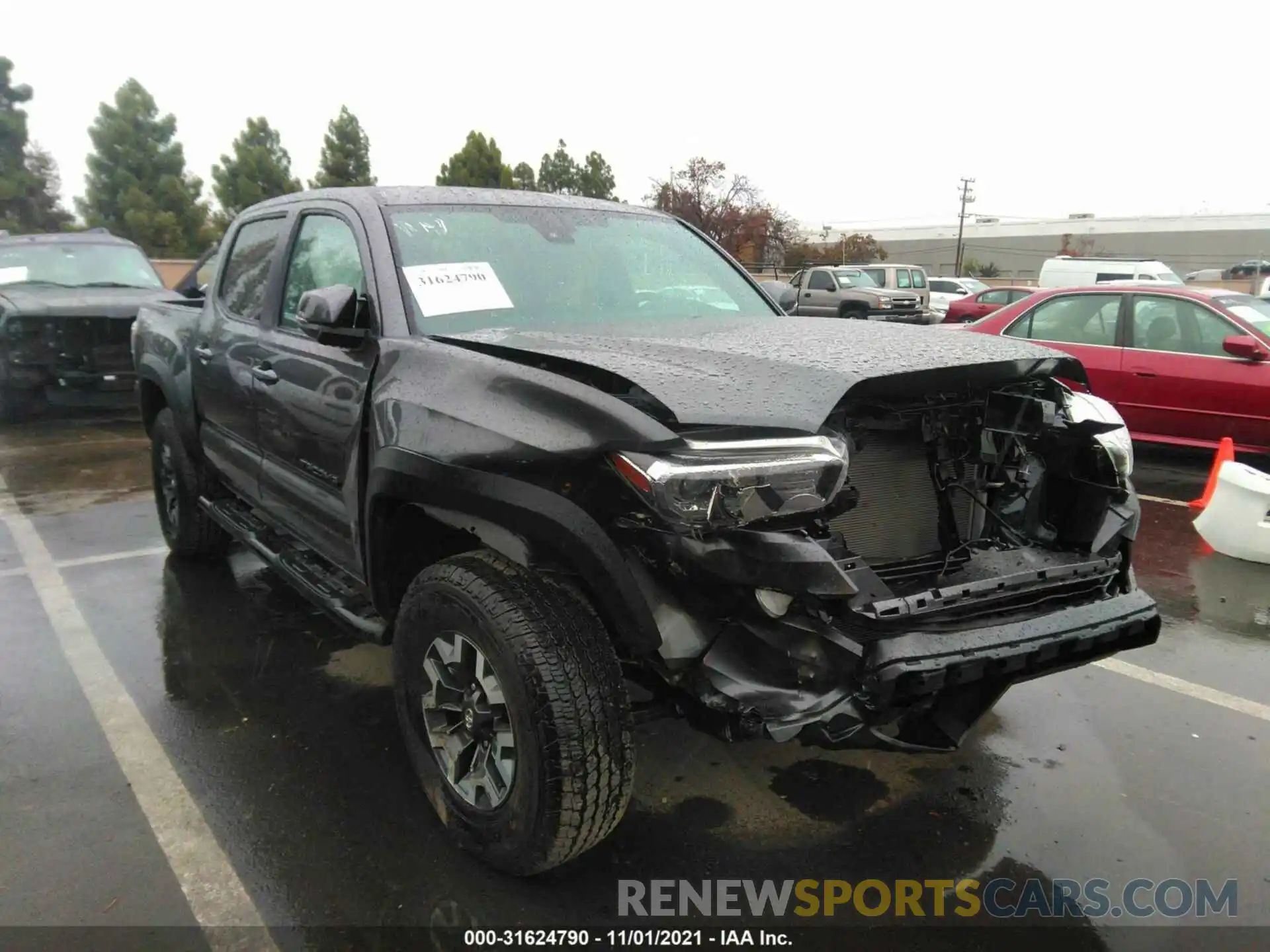 1 Photograph of a damaged car 3TMCZ5AN3MM409896 TOYOTA TACOMA 4WD 2021