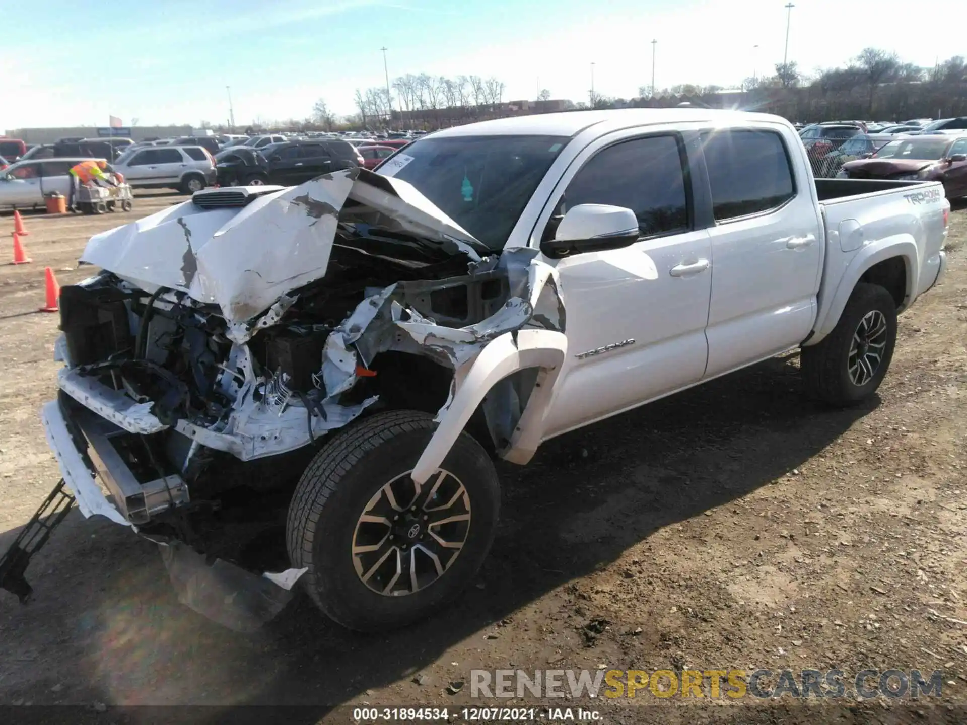 2 Photograph of a damaged car 3TMCZ5AN3MM418419 TOYOTA TACOMA 4WD 2021