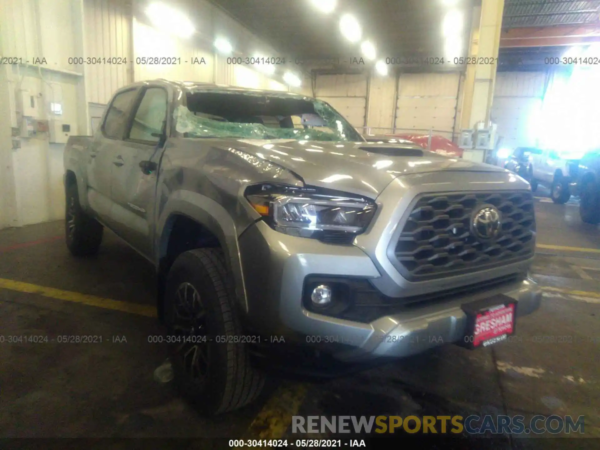 1 Photograph of a damaged car 3TMCZ5AN3MM420249 TOYOTA TACOMA 4WD 2021