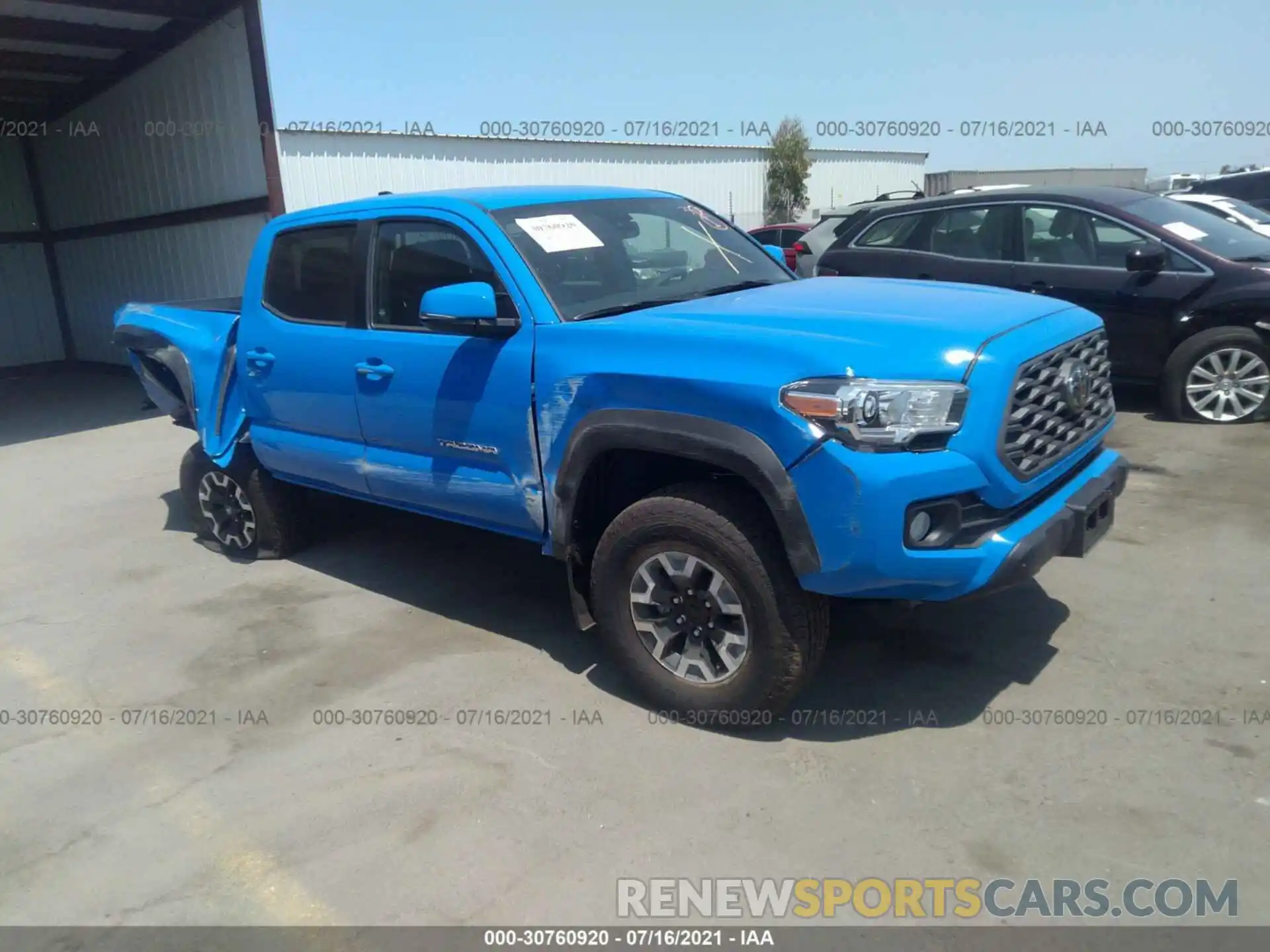 1 Photograph of a damaged car 3TMCZ5AN3MM427962 TOYOTA TACOMA 4WD 2021