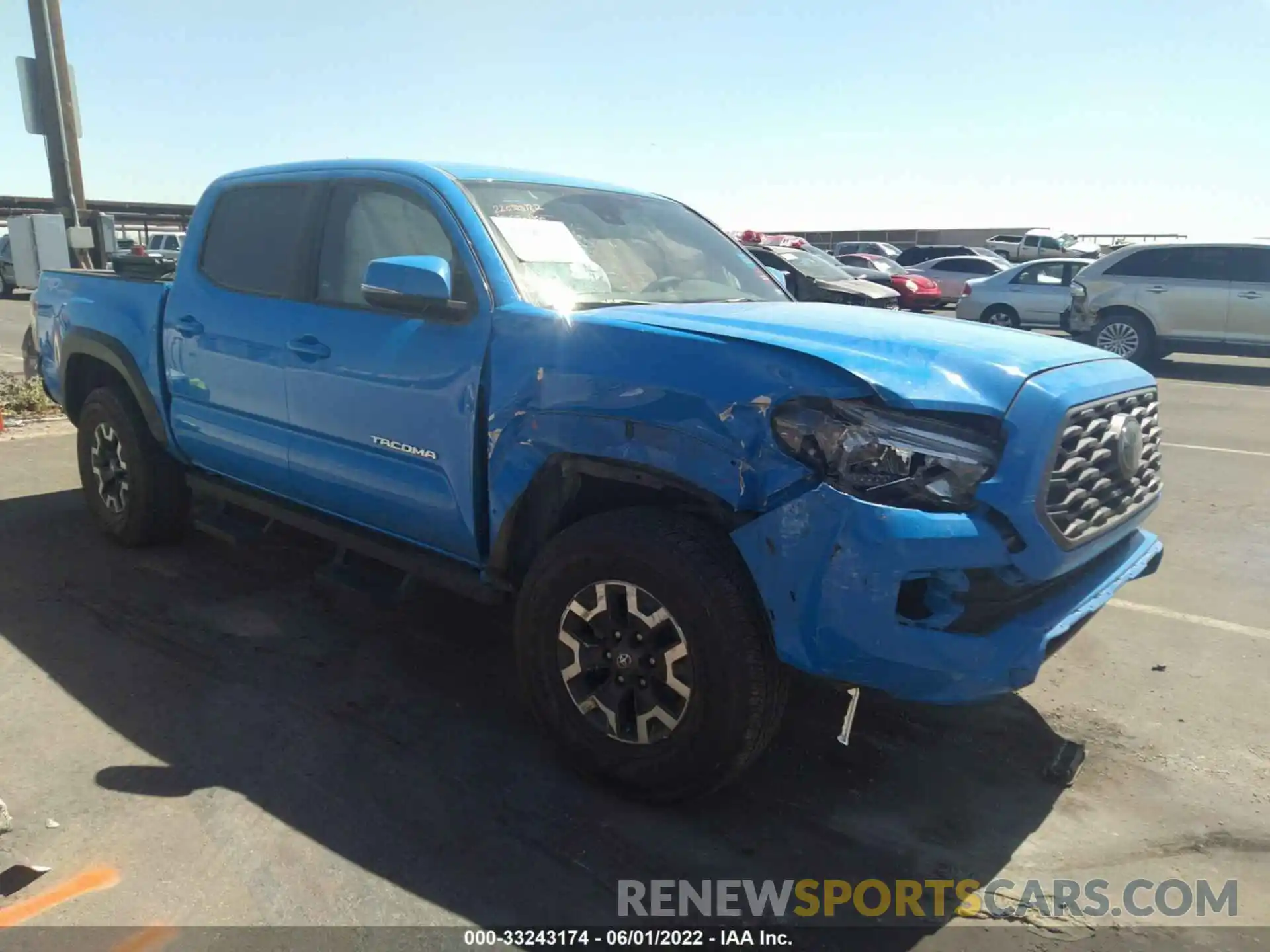 1 Photograph of a damaged car 3TMCZ5AN3MM433115 TOYOTA TACOMA 4WD 2021