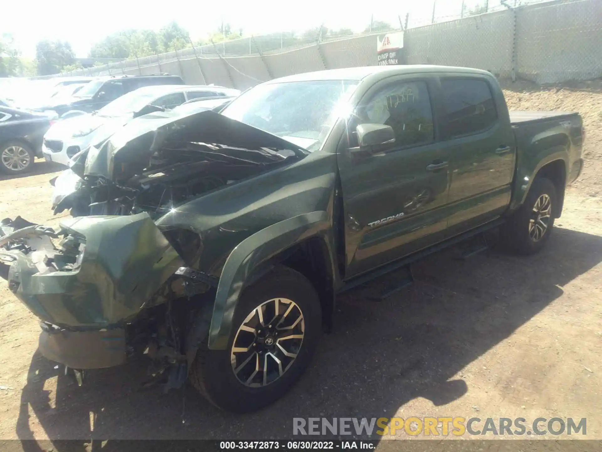 2 Photograph of a damaged car 3TMCZ5AN3MM450531 TOYOTA TACOMA 4WD 2021