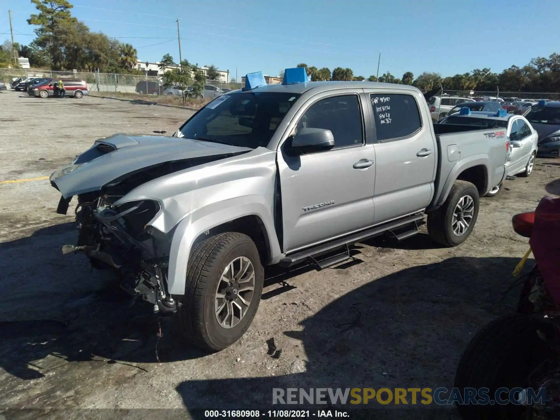 2 Photograph of a damaged car 3TMCZ5AN4MM371837 TOYOTA TACOMA 4WD 2021