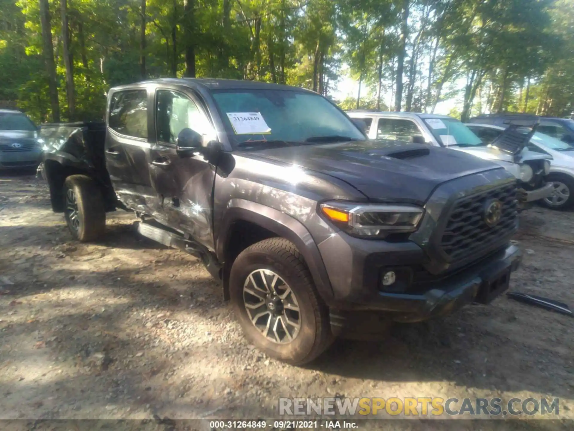 1 Photograph of a damaged car 3TMCZ5AN4MM378481 TOYOTA TACOMA 4WD 2021