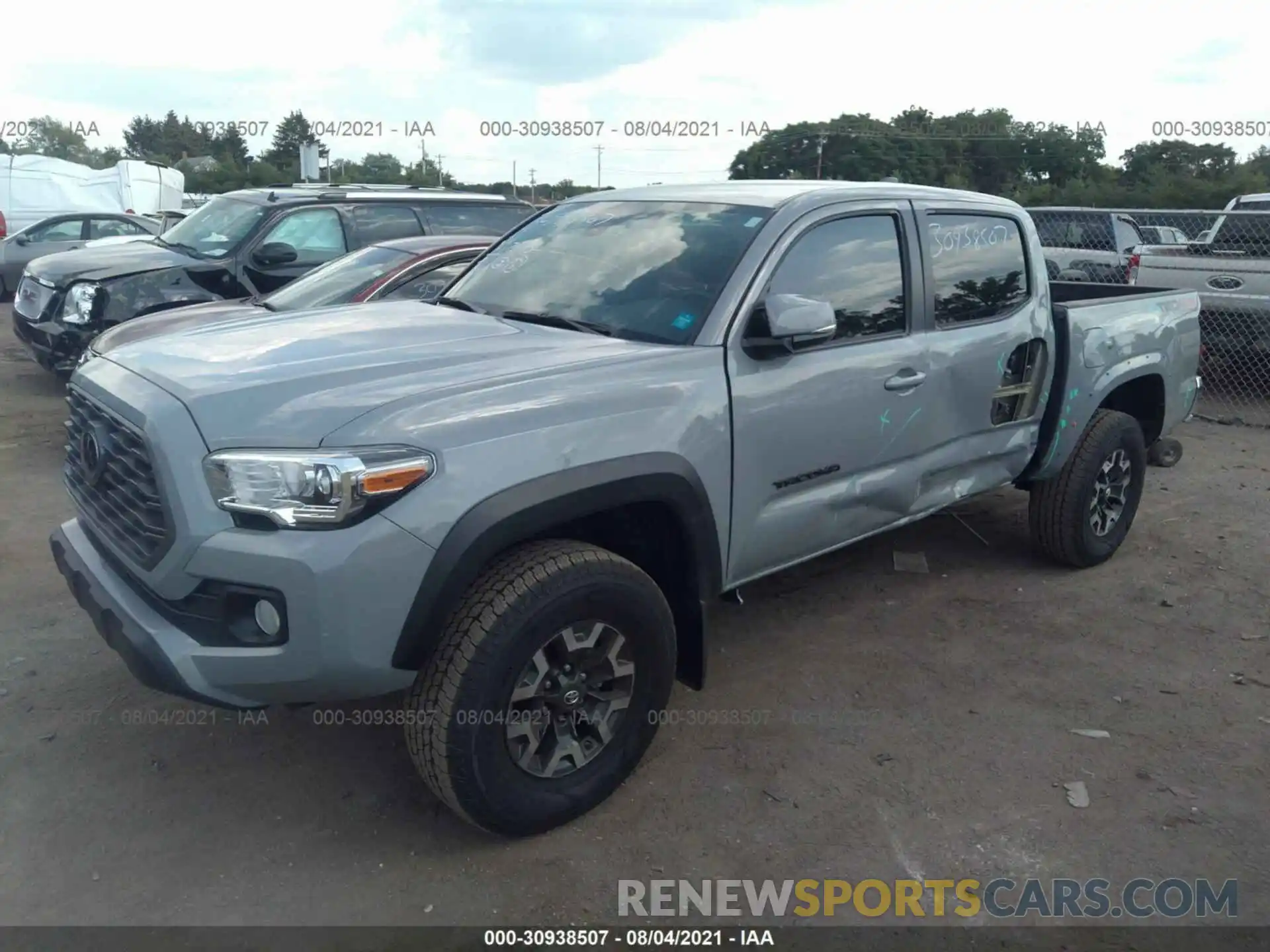 2 Photograph of a damaged car 3TMCZ5AN4MM382580 TOYOTA TACOMA 4WD 2021