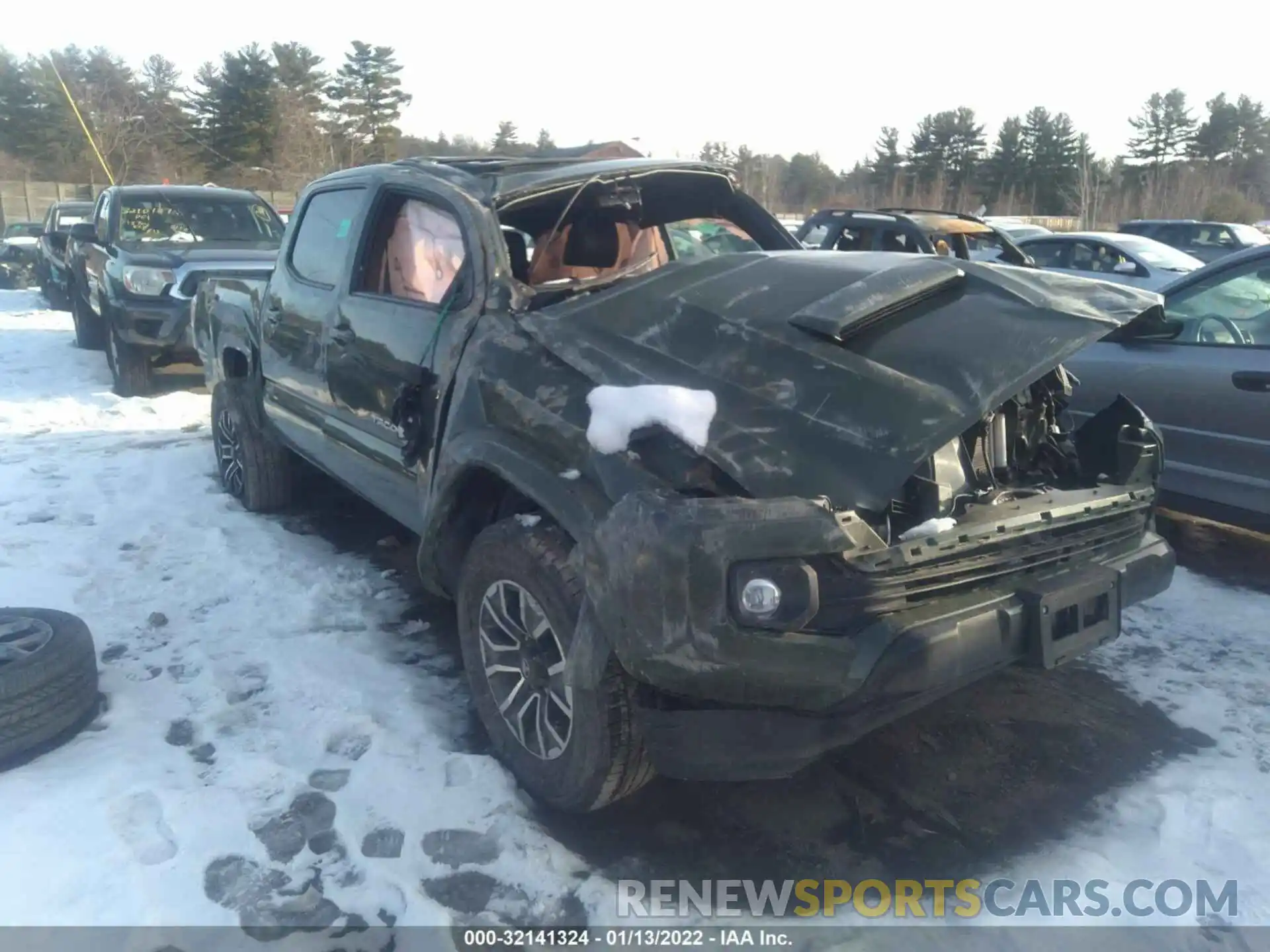 1 Photograph of a damaged car 3TMCZ5AN4MM384846 TOYOTA TACOMA 4WD 2021