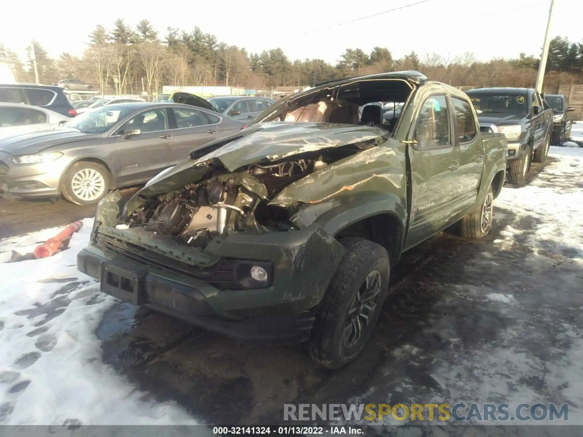 2 Photograph of a damaged car 3TMCZ5AN4MM384846 TOYOTA TACOMA 4WD 2021